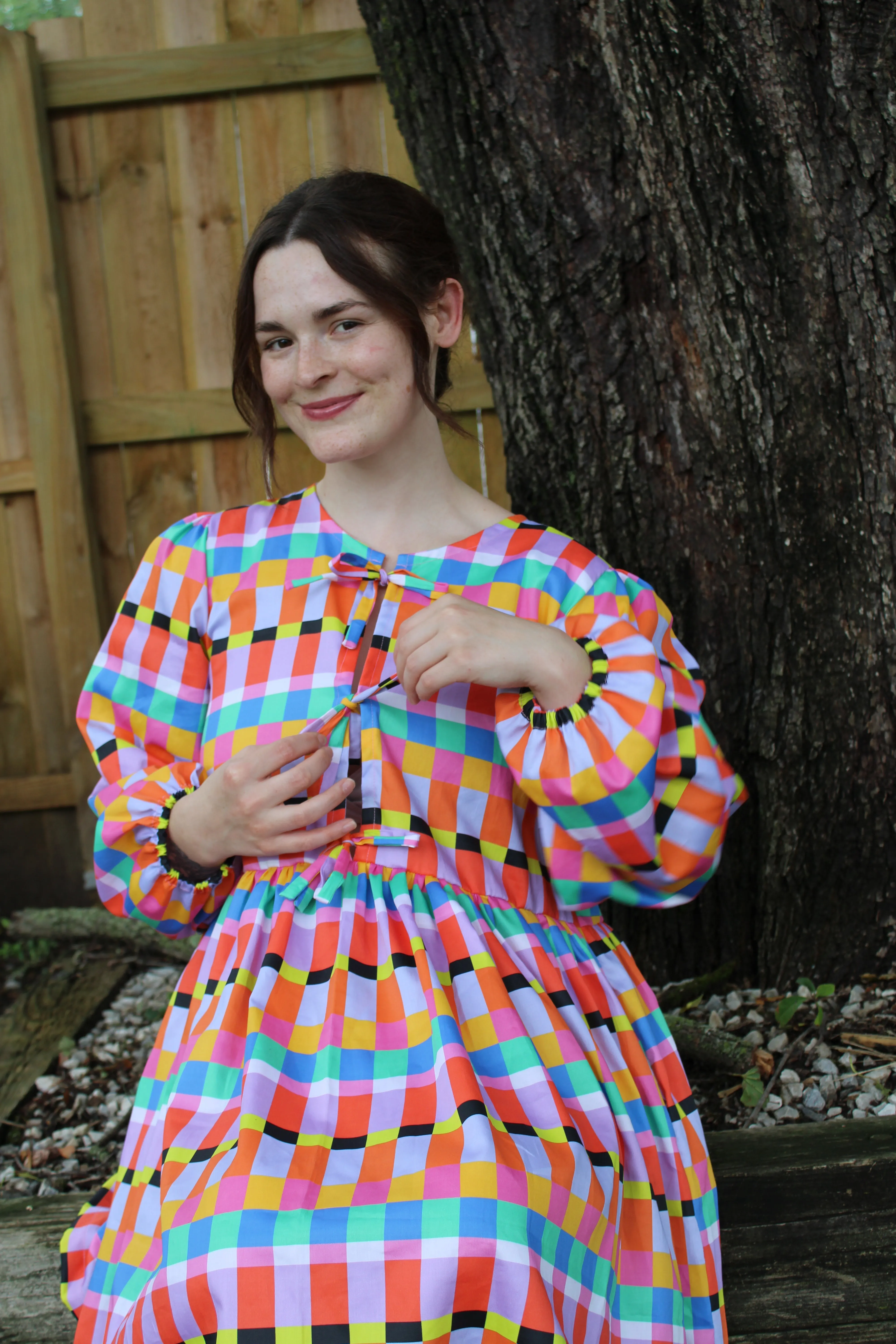 Liv Dress in Rainbow Ribbon sold by Isabella Eve product image thumbnail 3