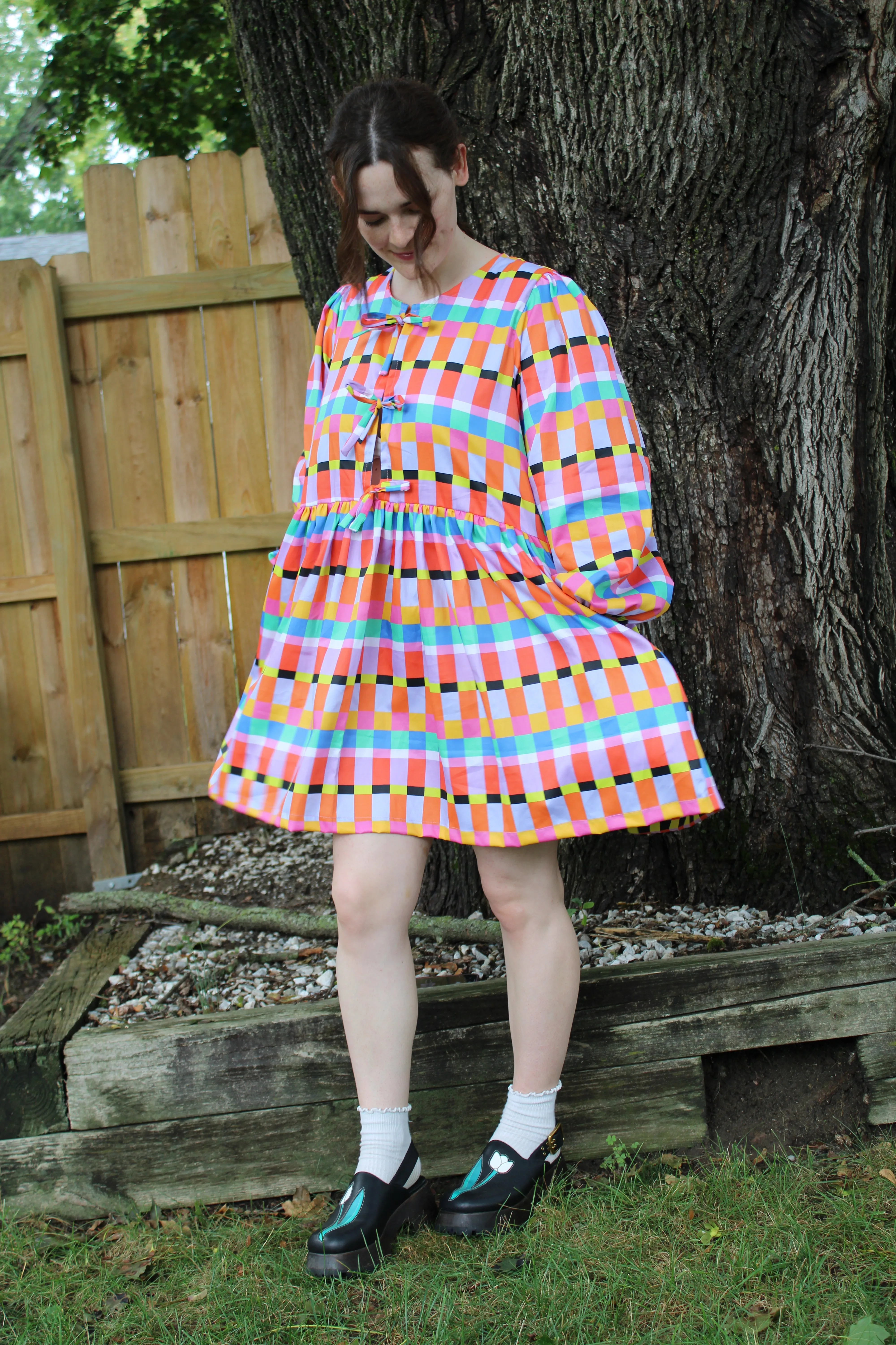 Liv Dress in Rainbow Ribbon sold by Isabella Eve product image thumbnail 4
