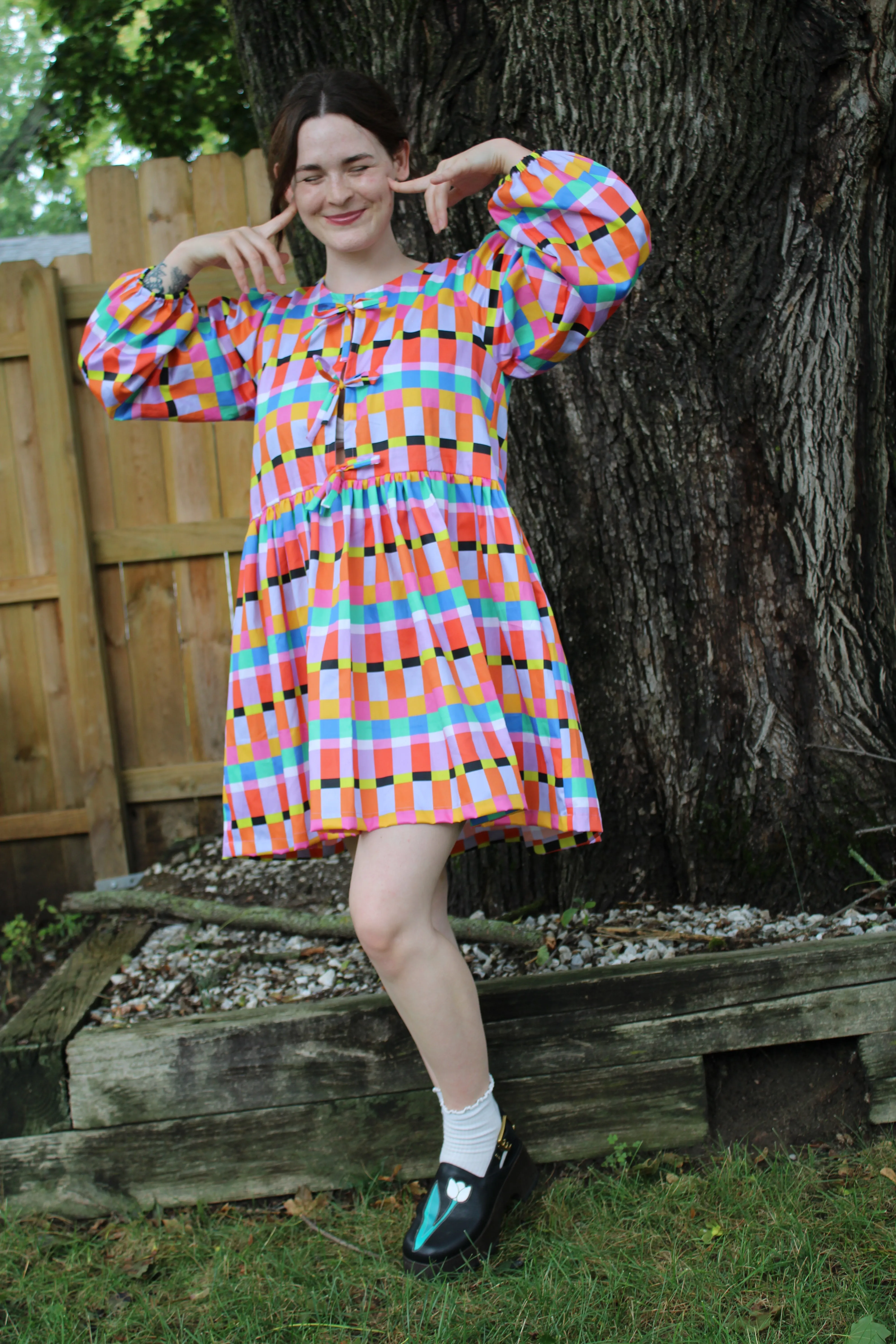 Liv Dress in Rainbow Ribbon sold by Isabella Eve product image thumbnail 2