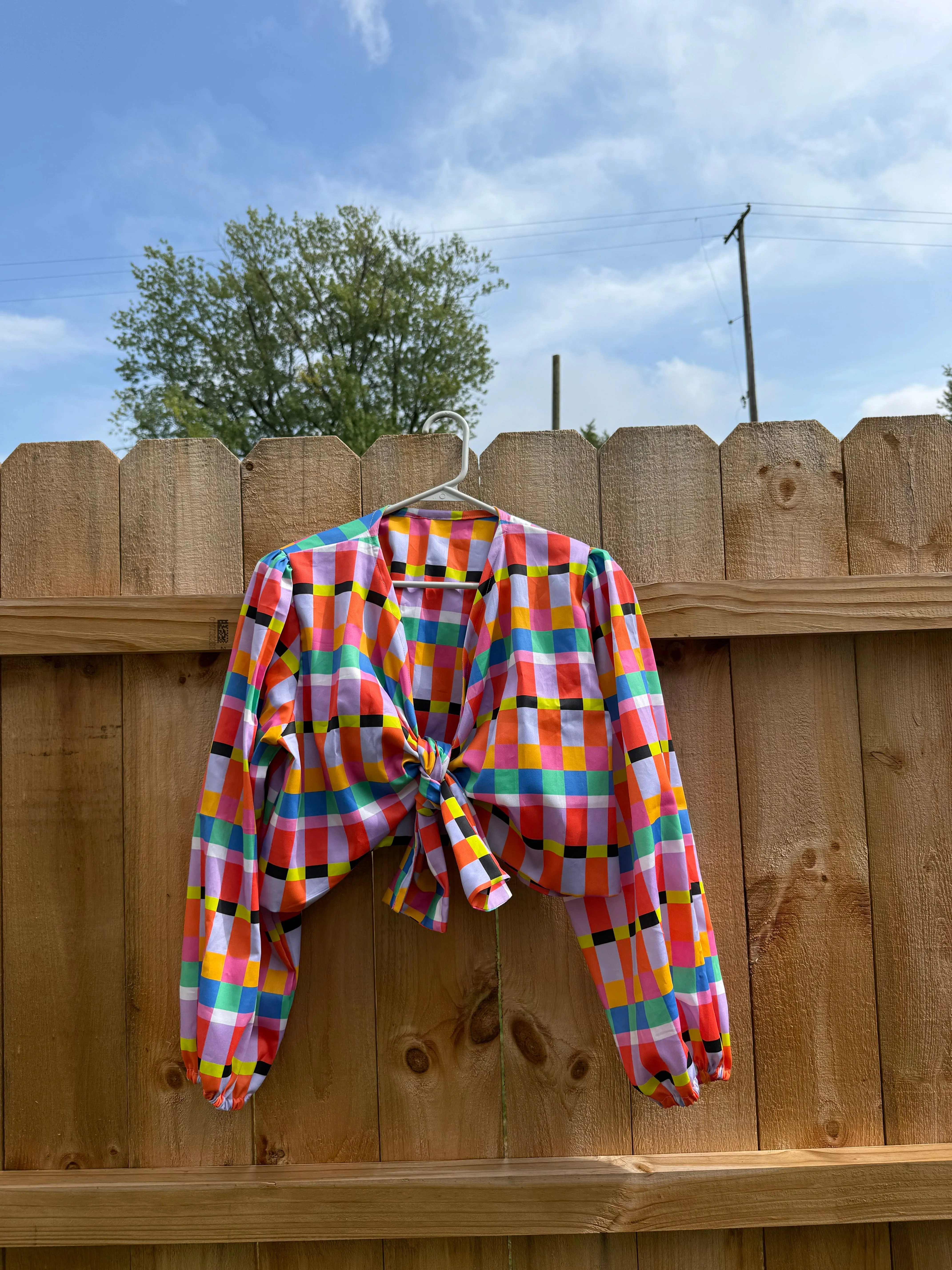 Cassie Top in Rainbow Ribbon sold by Isabella Eve product image thumbnail 5