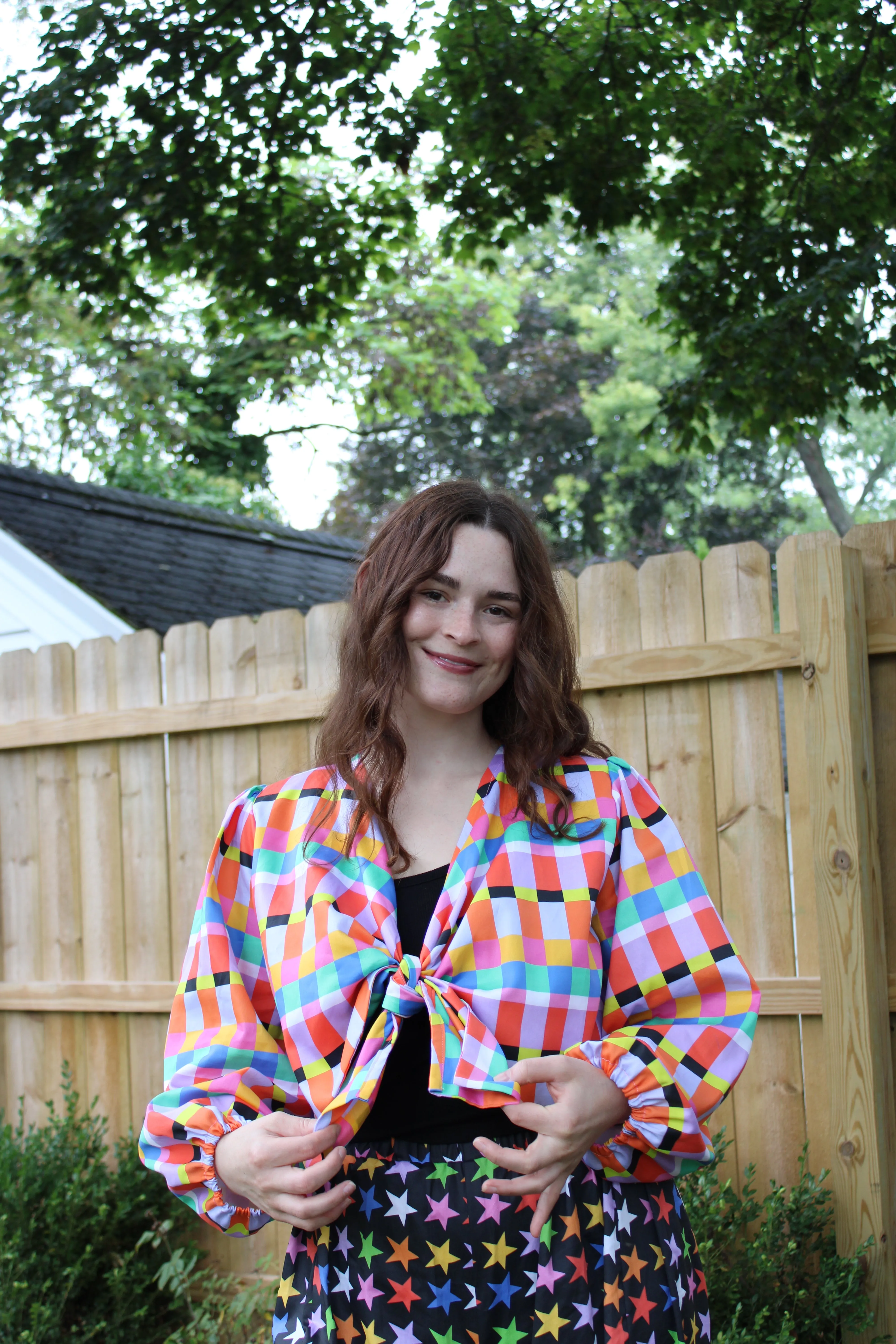 Cassie Top in Rainbow Ribbon sold by Isabella Eve product image thumbnail 3