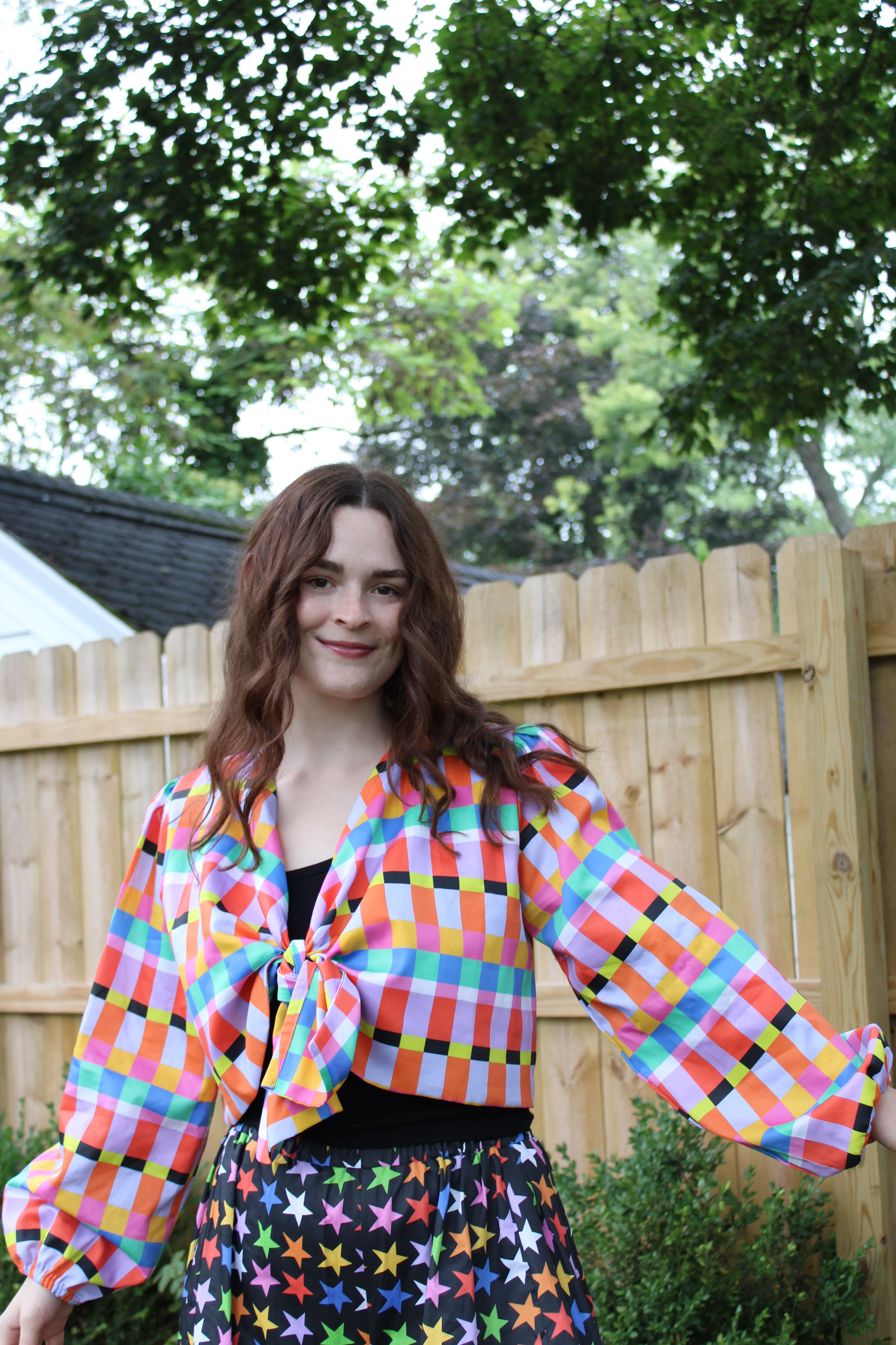 Cassie Top in Rainbow Ribbon sold by Isabella Eve product image thumbnail 2