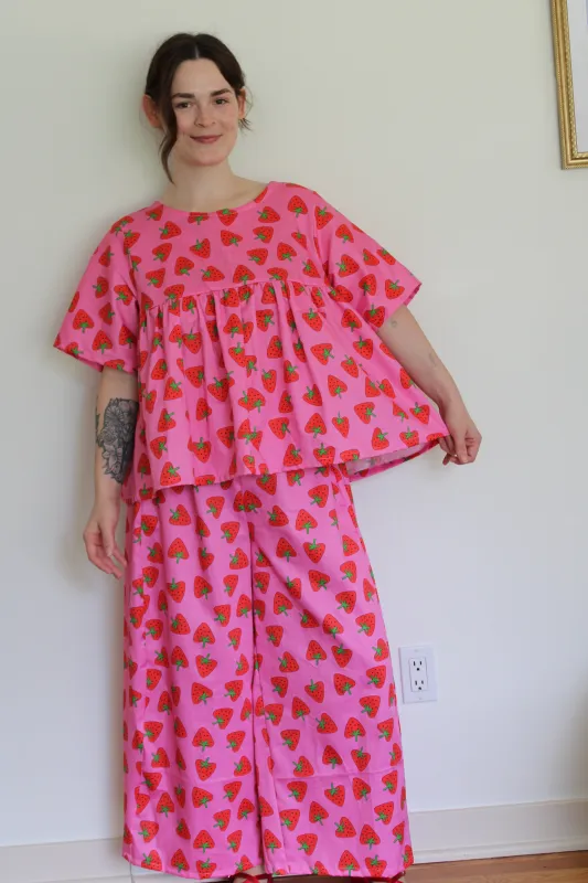 Ronnie Top in Strawberry Hearts sold by Isabella Eve