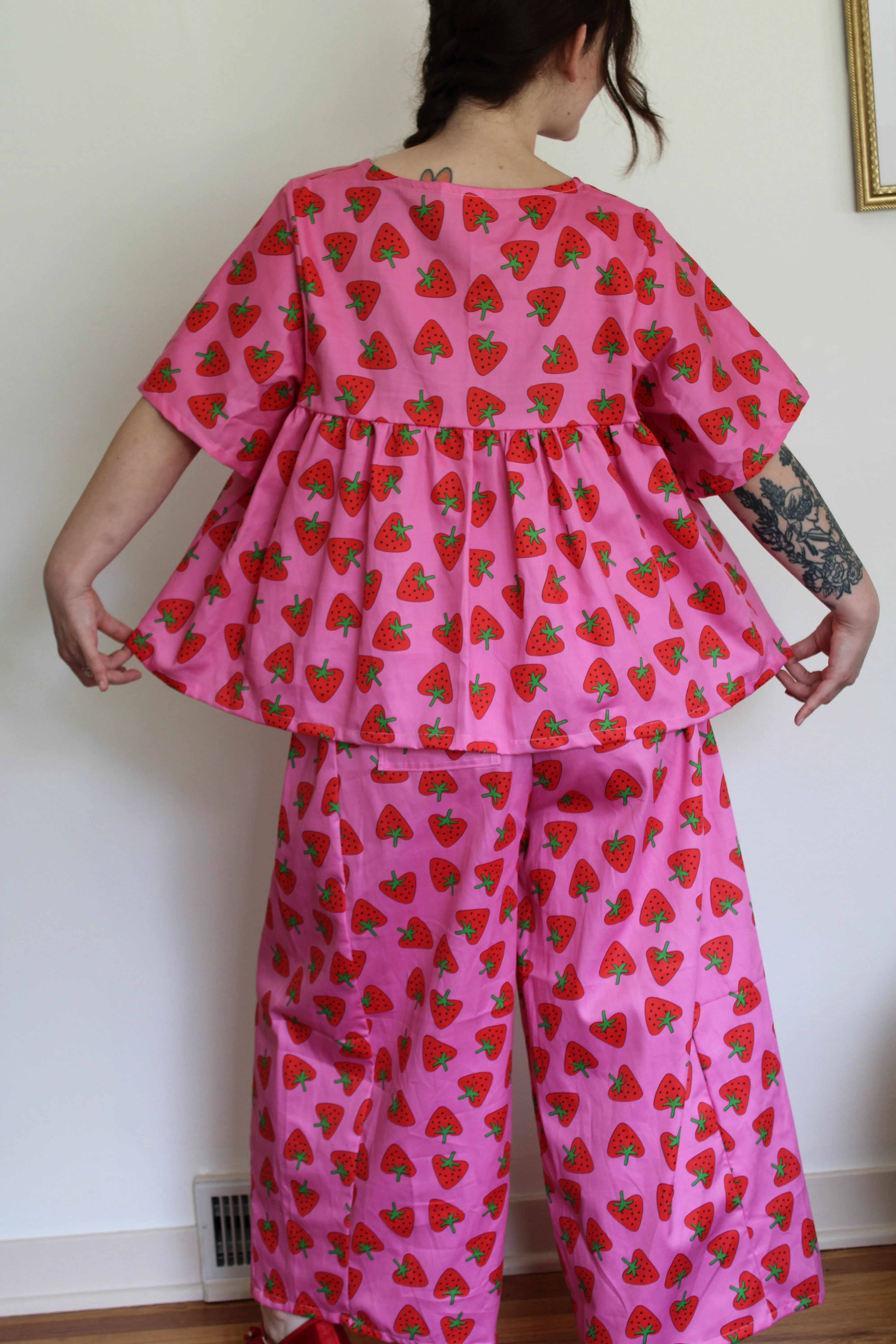 Ronnie Top in Strawberry Hearts sold by Isabella Eve product image thumbnail 4