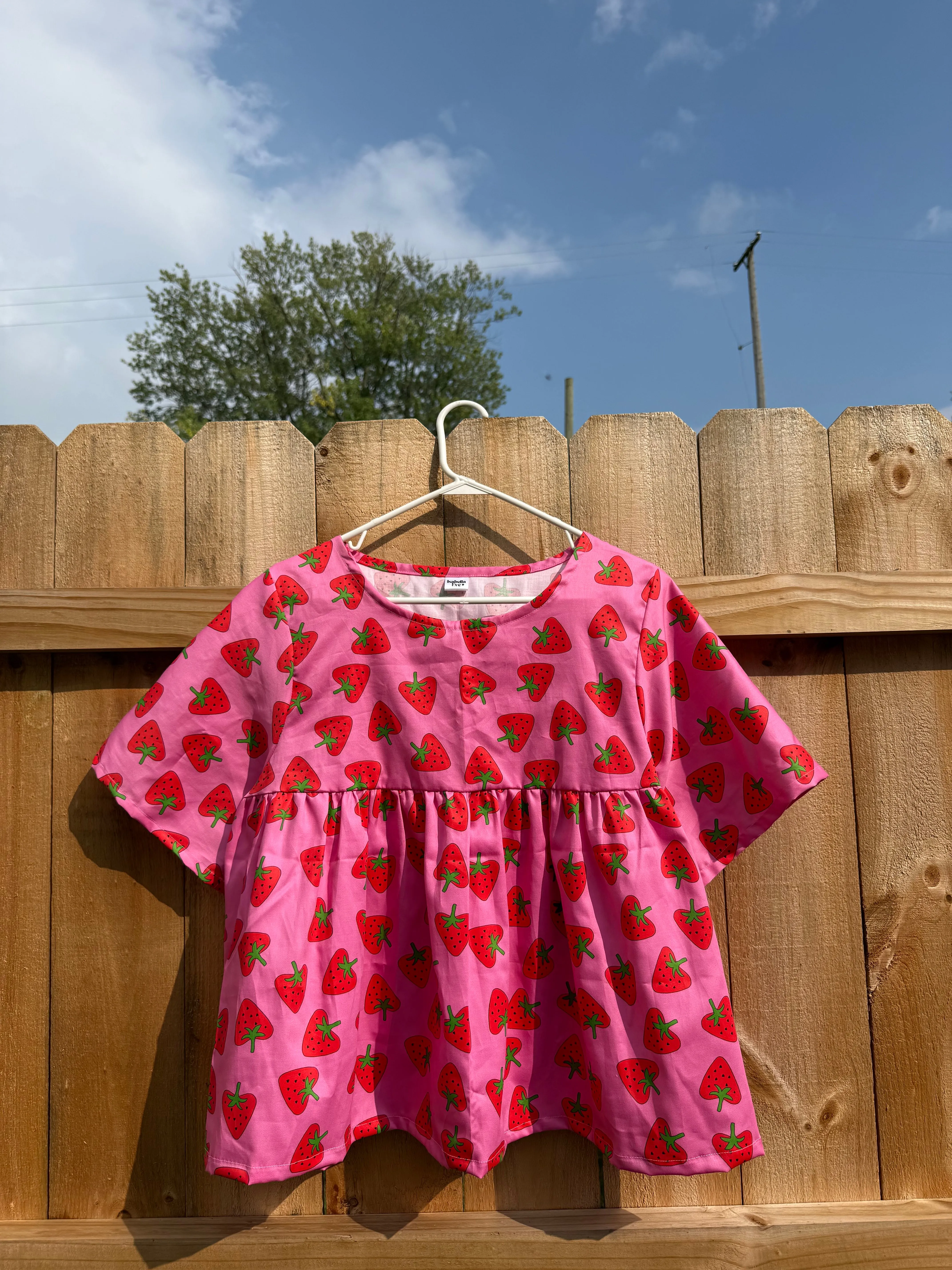 Ronnie Top in Strawberry Hearts sold by Isabella Eve product image thumbnail 5