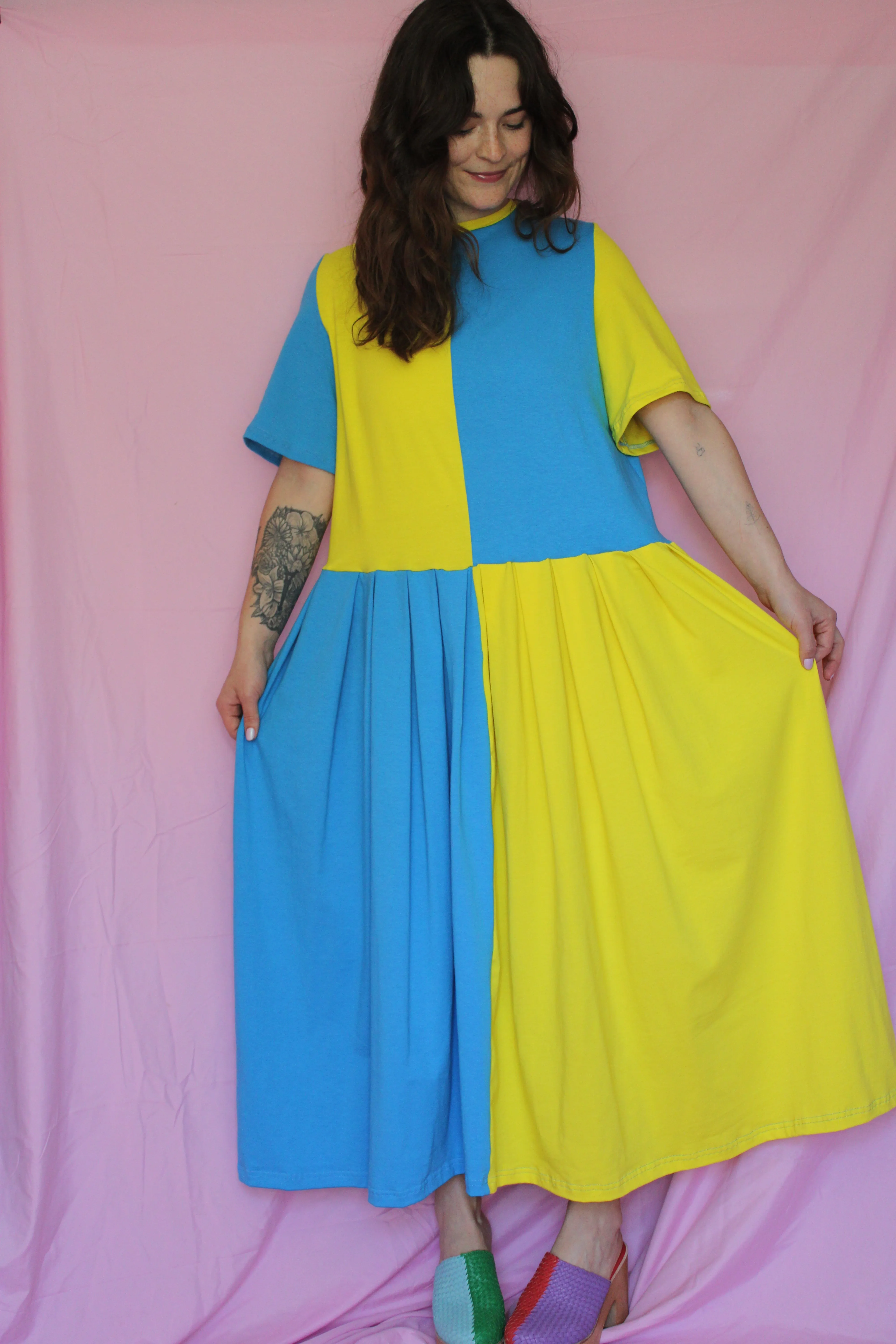 May Dress | Pink + Mint sold by Isabella Eve product image thumbnail 4