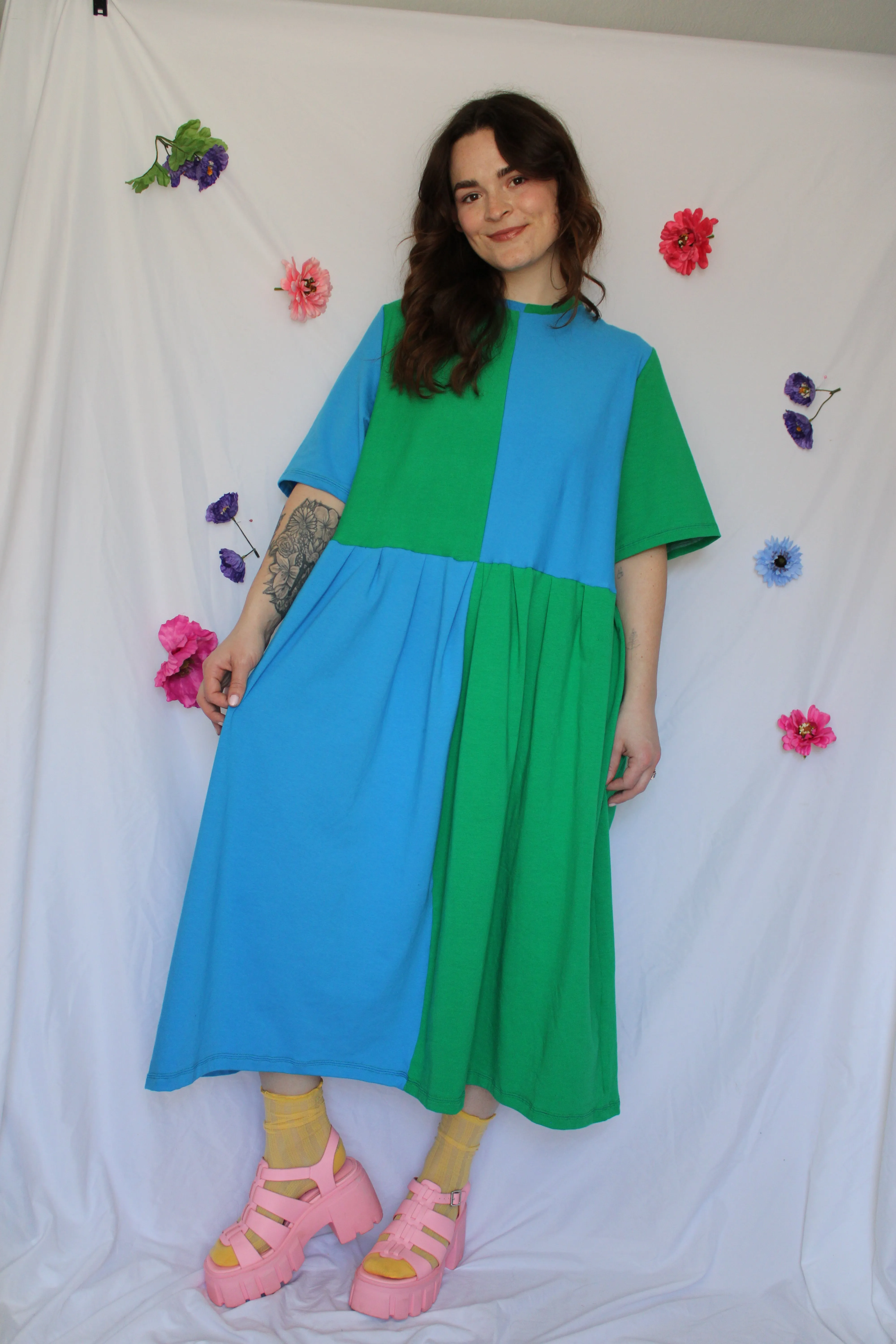 May Dress | Blue + Purple sold by Isabella Eve product image thumbnail 4