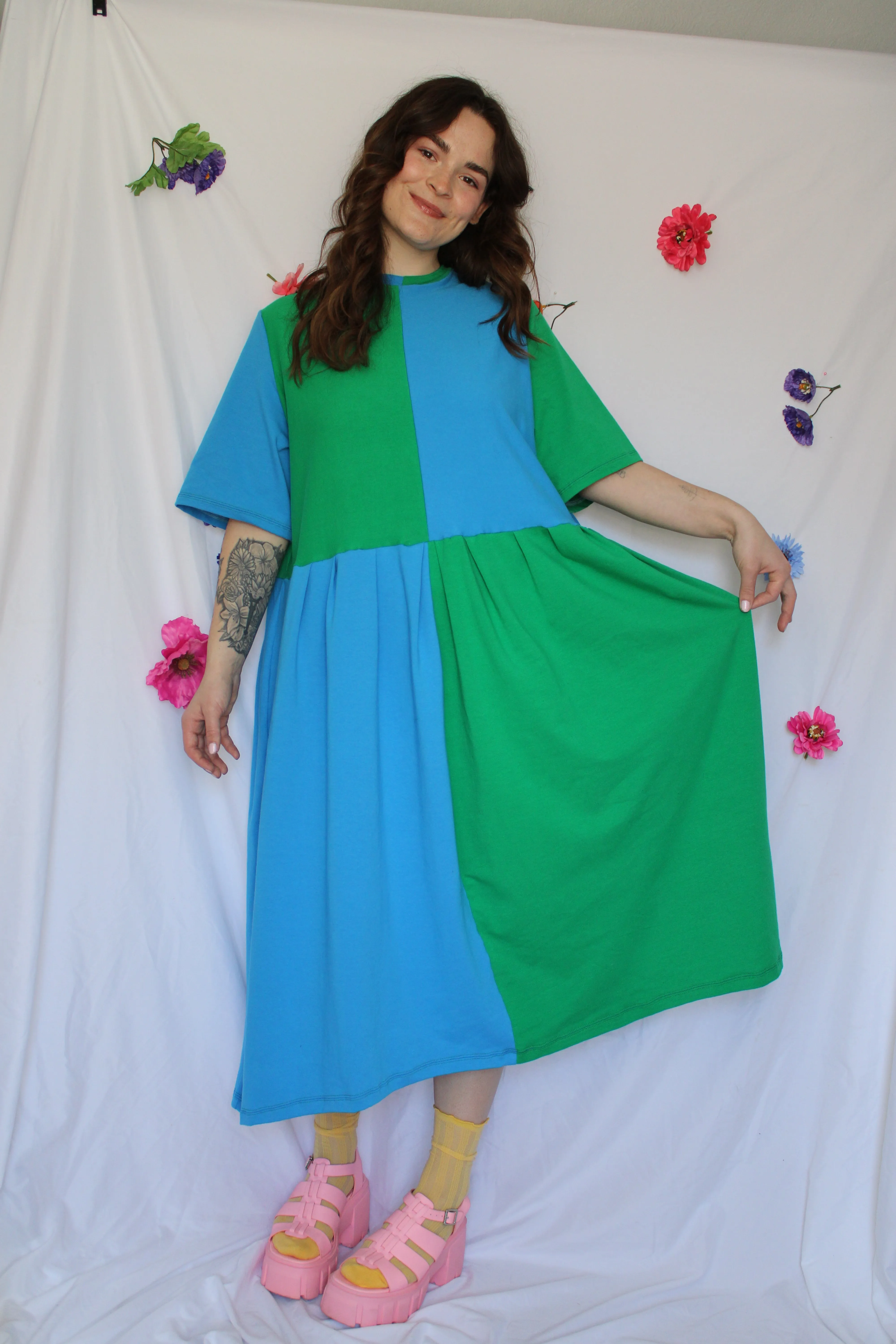 May Dress | Blue + Purple sold by Isabella Eve product image thumbnail 3