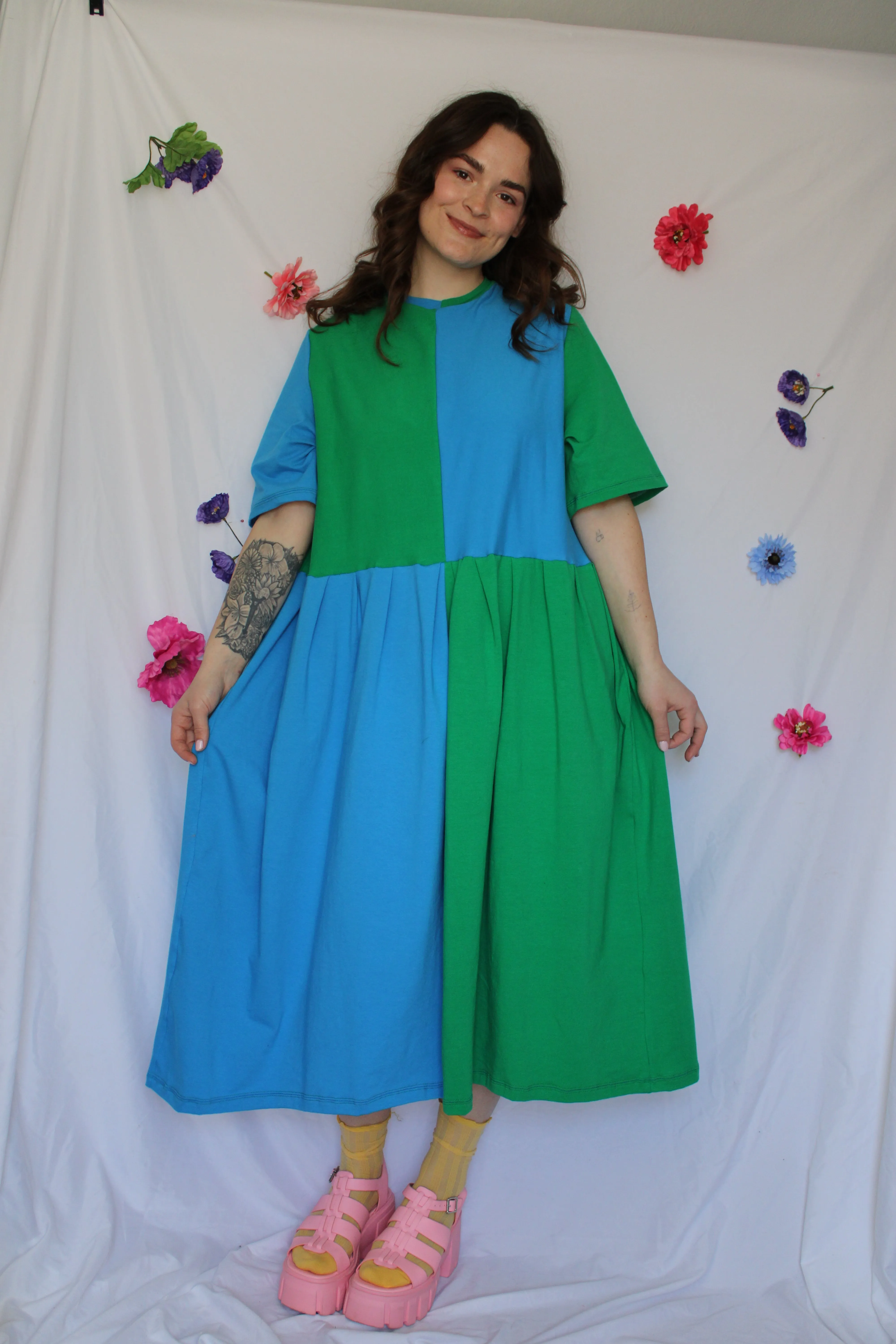 May Dress | Blue + Purple sold by Isabella Eve product image thumbnail 5