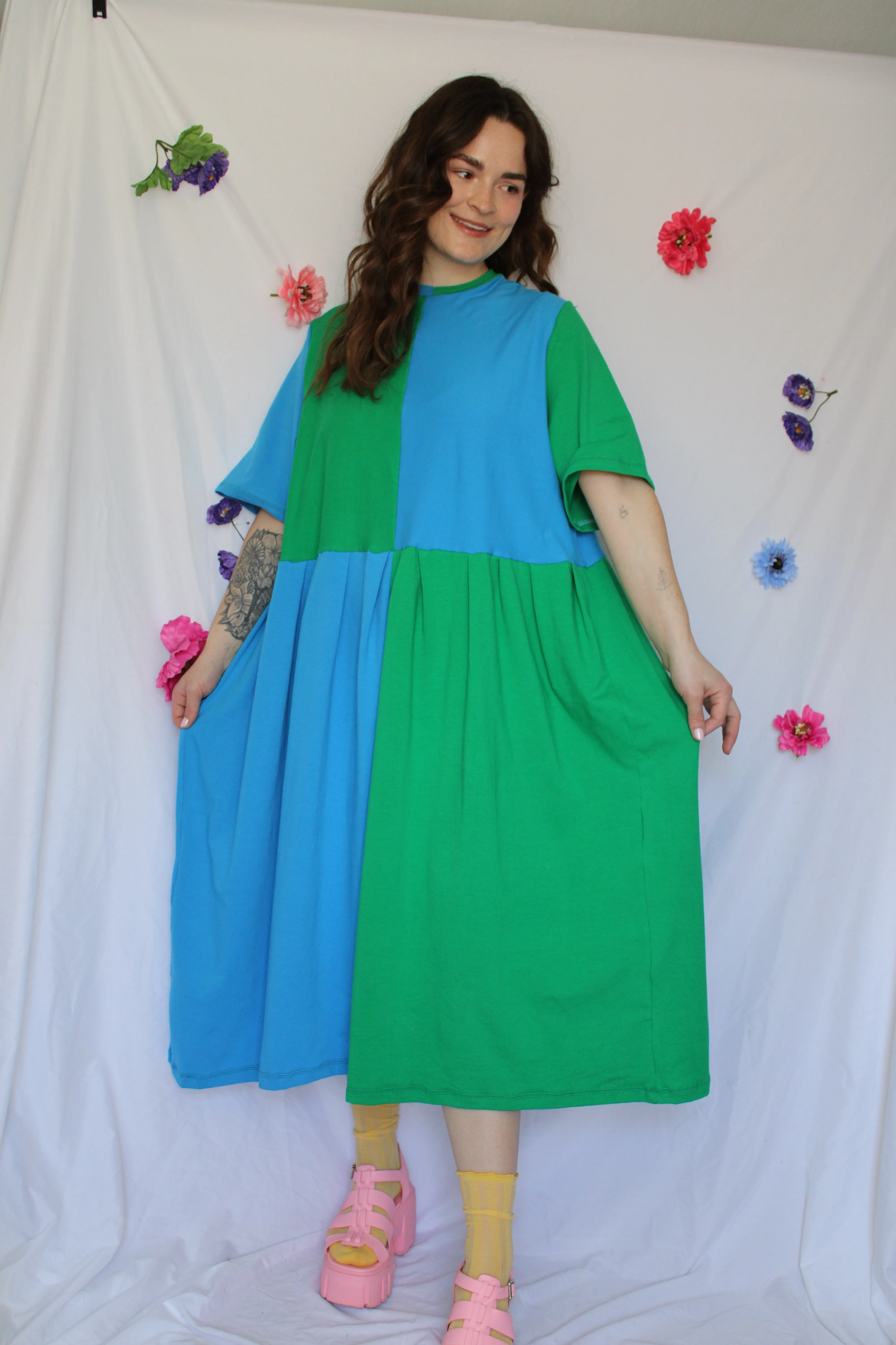 May Dress | Blue + Purple sold by Isabella Eve product image thumbnail 2