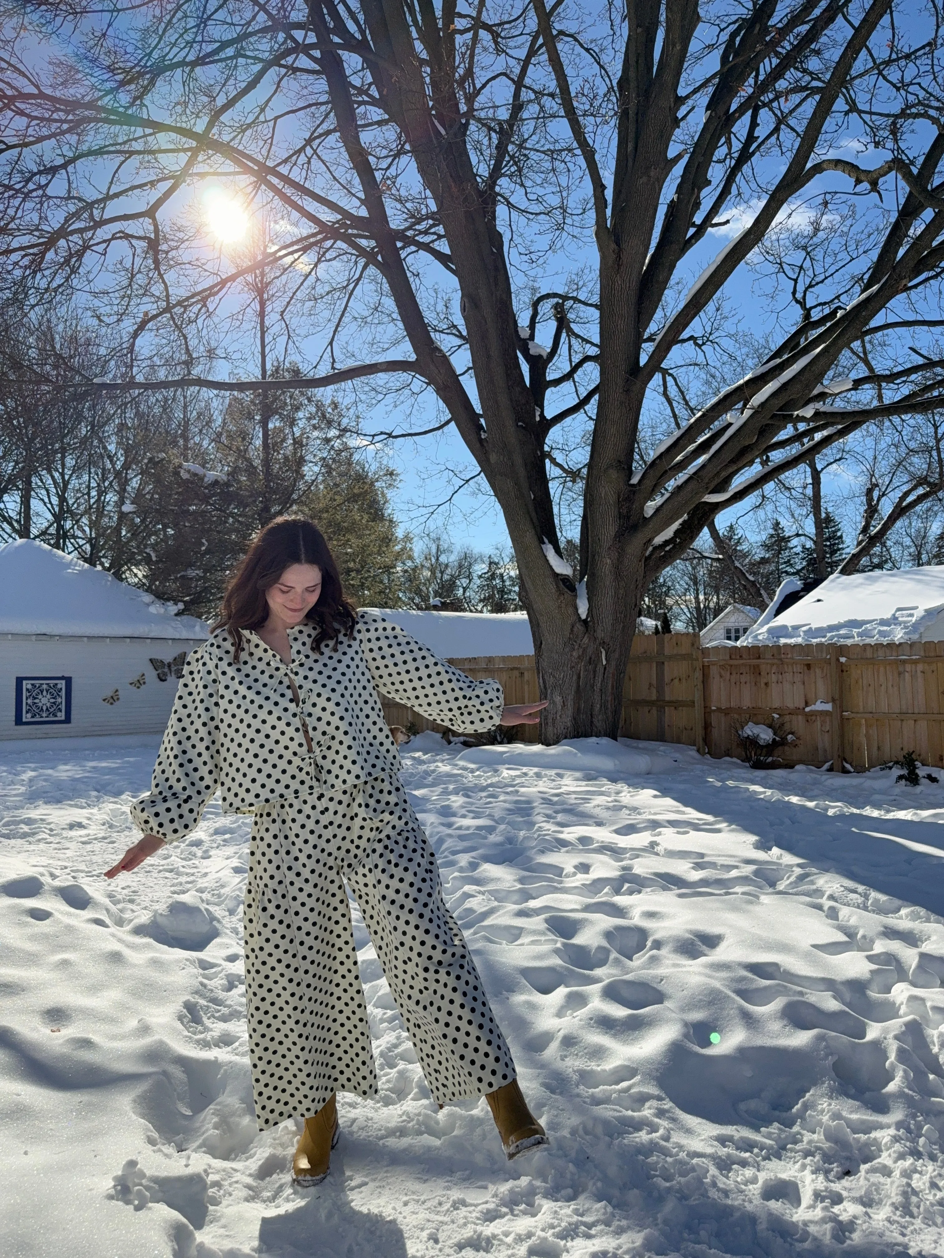 Georgie Pants in Spots sold by Isabella Eve