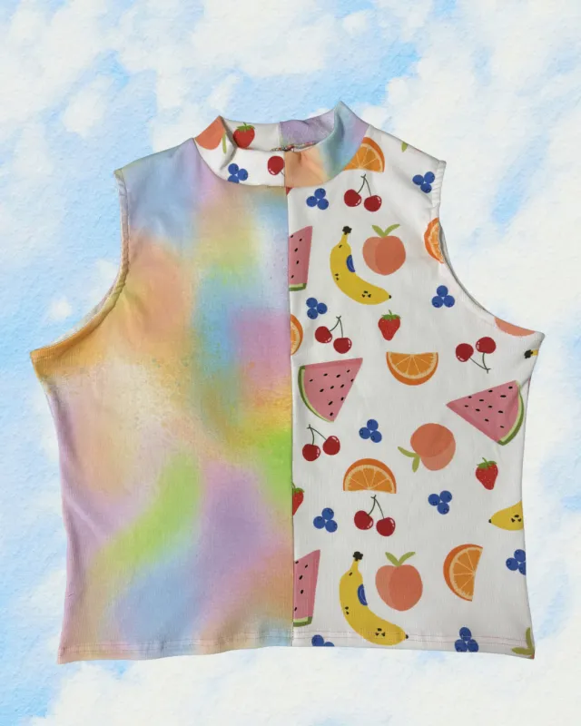 Split Print Rue Tank | 3XL made by Isabella Eve