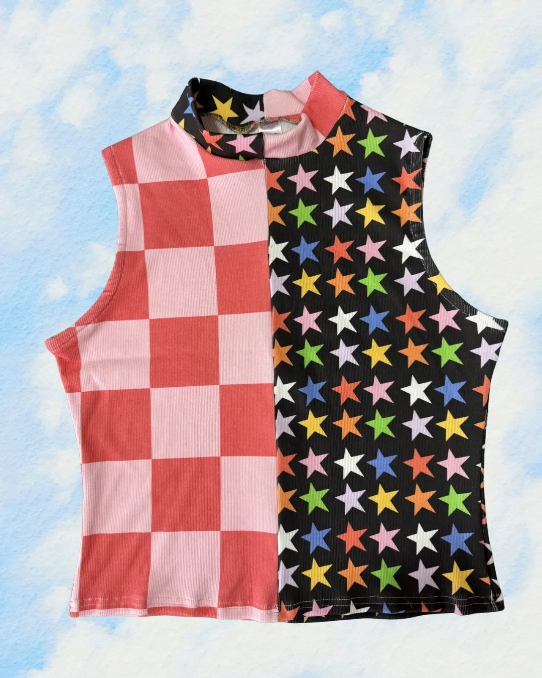 Split Print Rue Tank | XL sold by Isabella Eve
