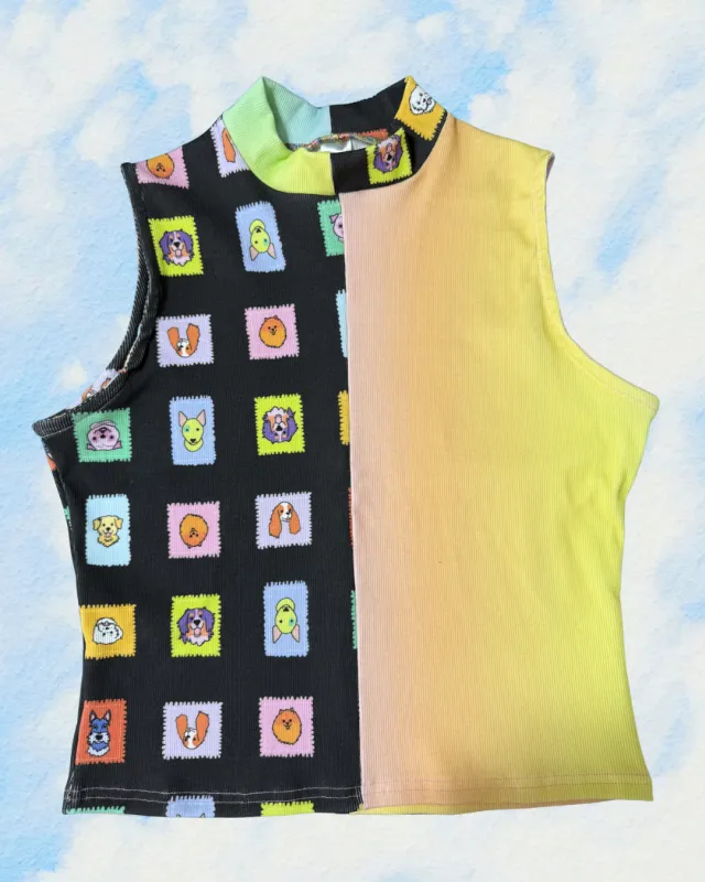 Split Print Rue Tank | LG made by Isabella Eve