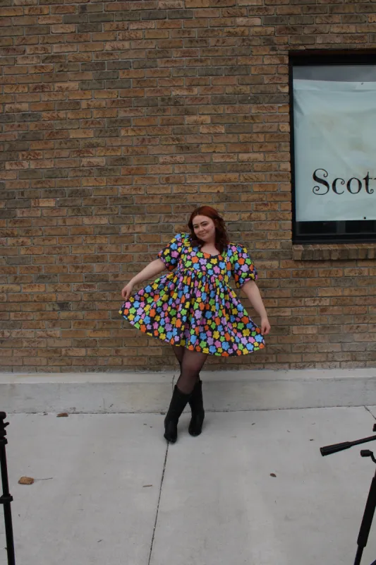 Bea Dress | Rainbow Garden sold by Isabella Eve