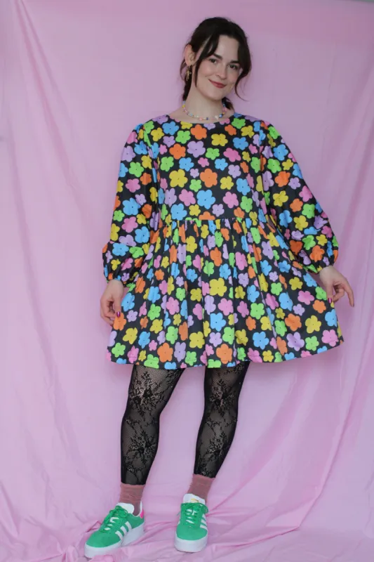 Cara Dress in Rainbow Garden sold by Isabella Eve