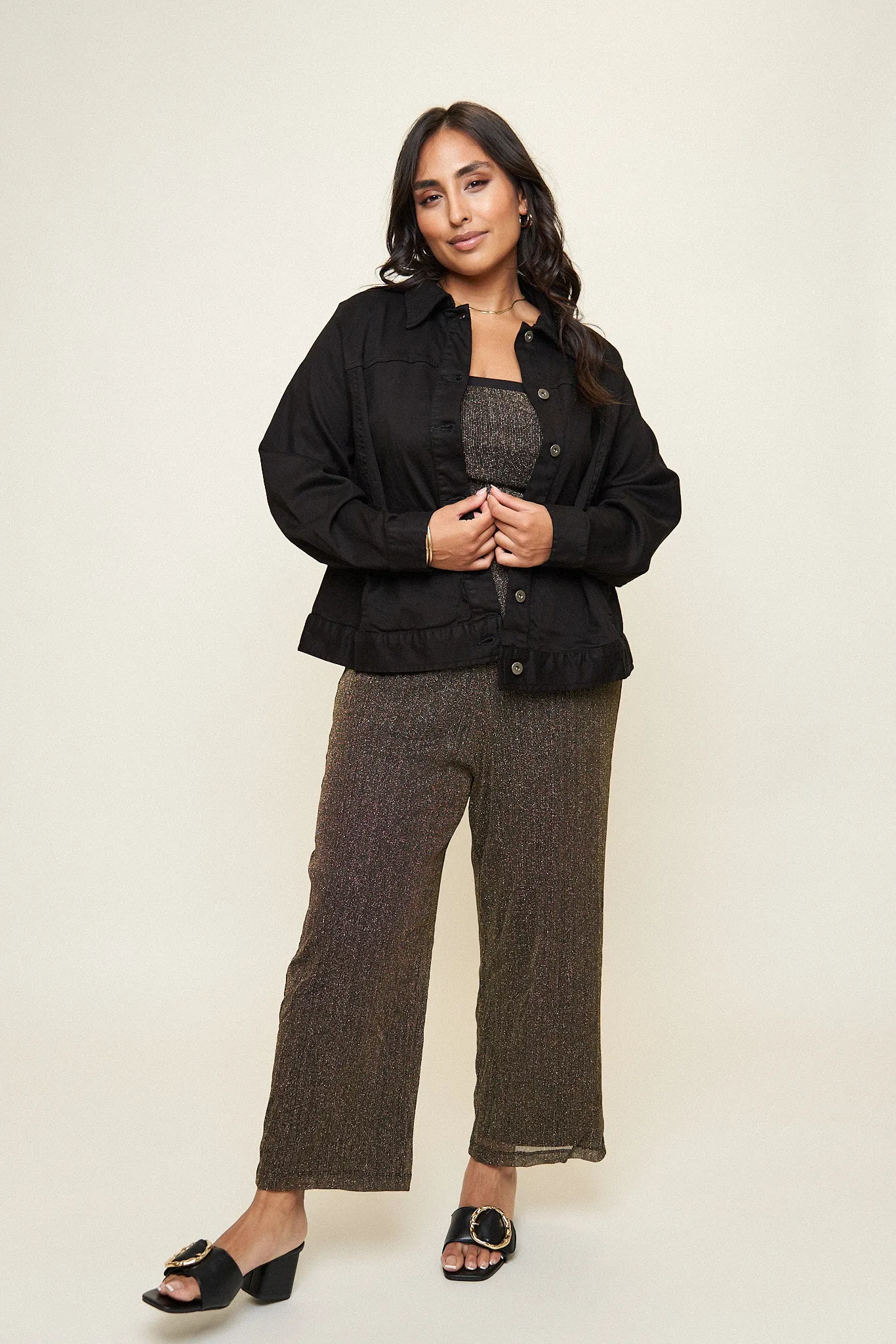 Leah Cotton Tencel Jacket sold by What Lo Wants