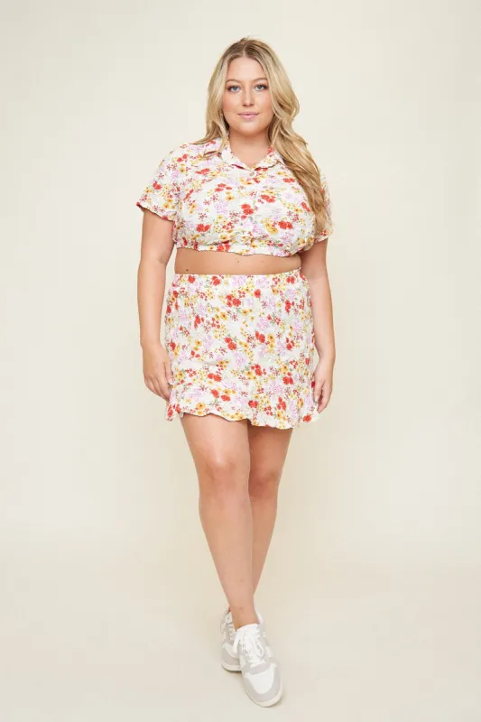 Rachel Mini Skirt sold by What Lo Wants