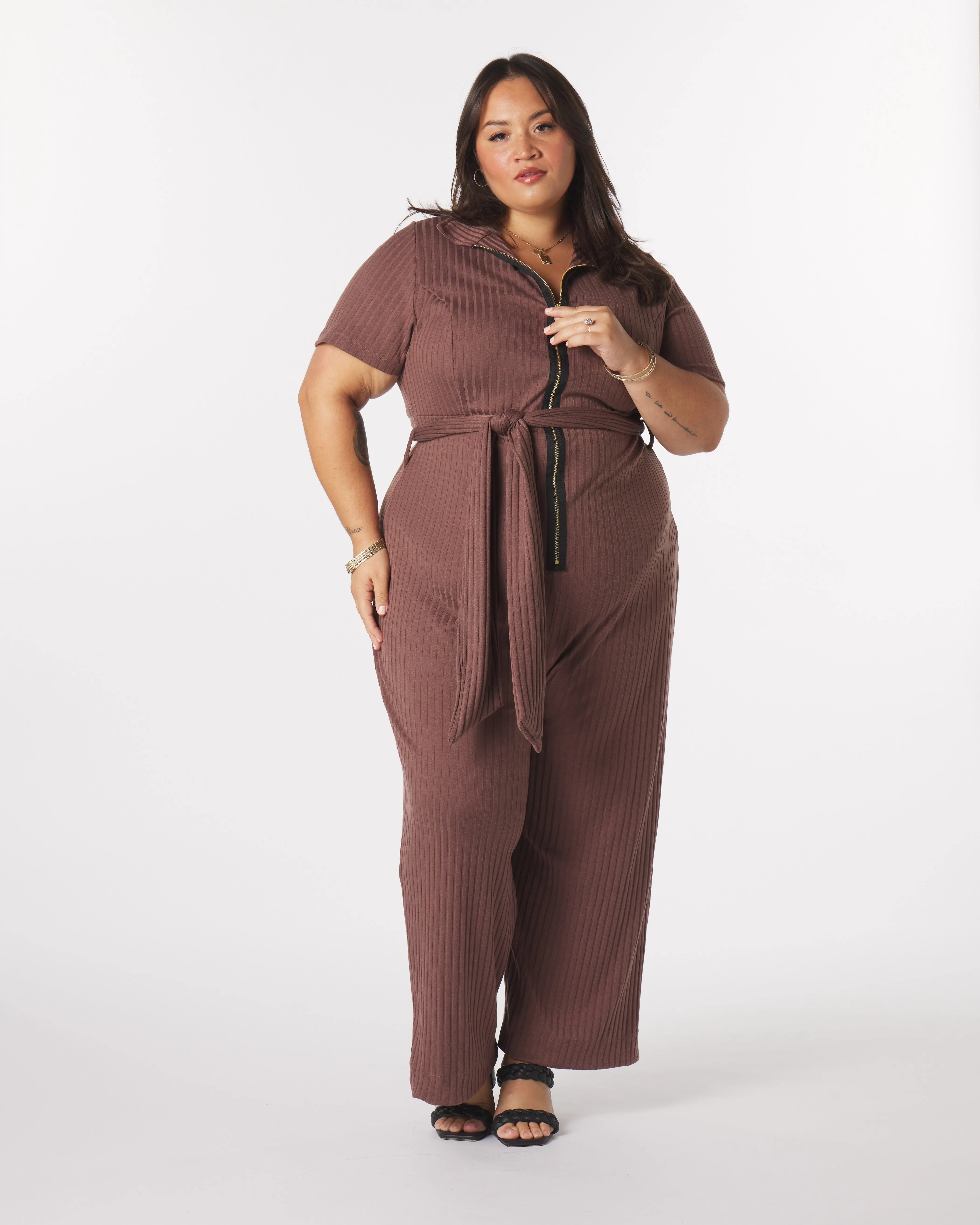 Lucia Belted Jumpsuit sold by What Lo Wants product image thumbnail 5