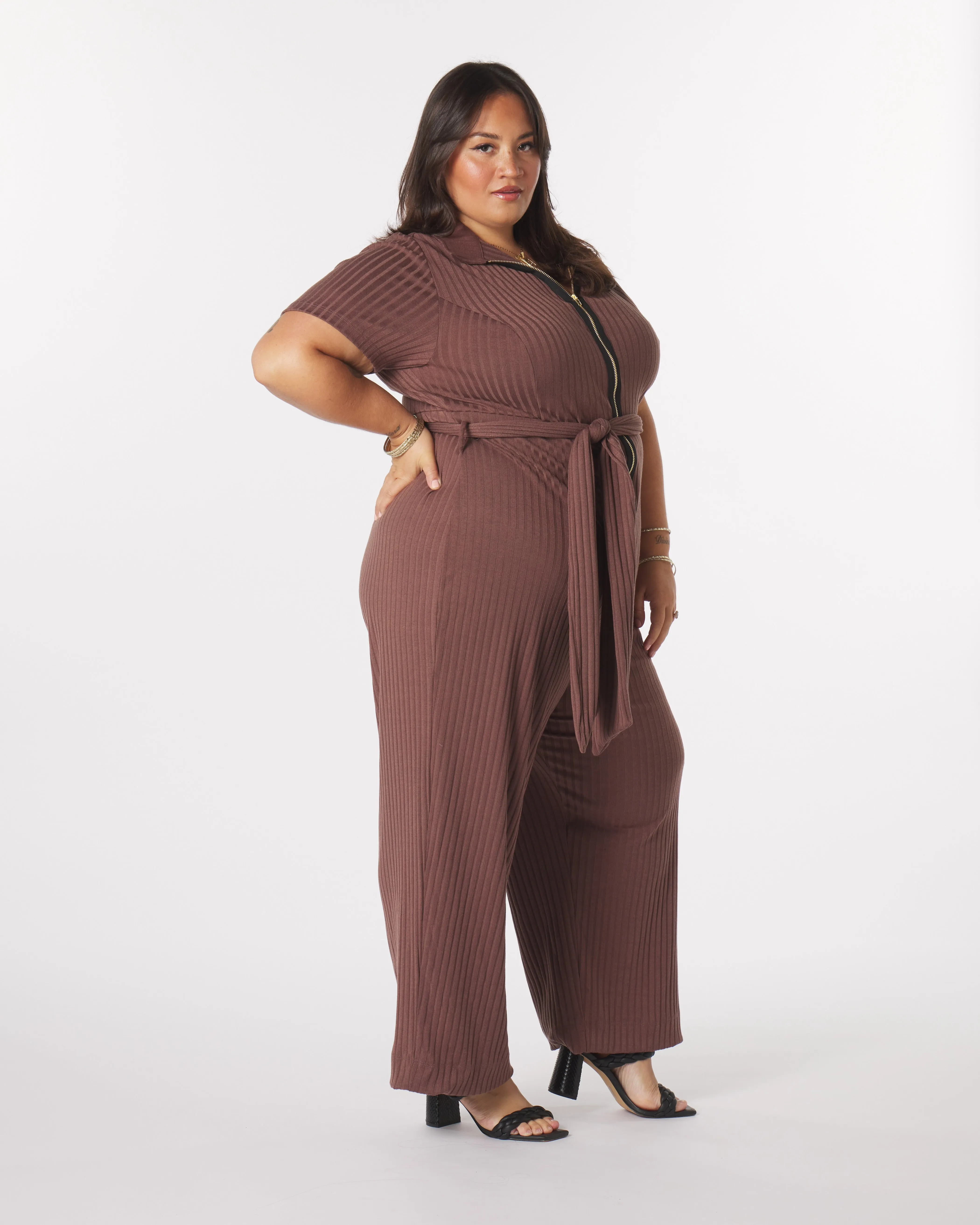 Lucia Belted Jumpsuit sold by What Lo Wants product image thumbnail 2