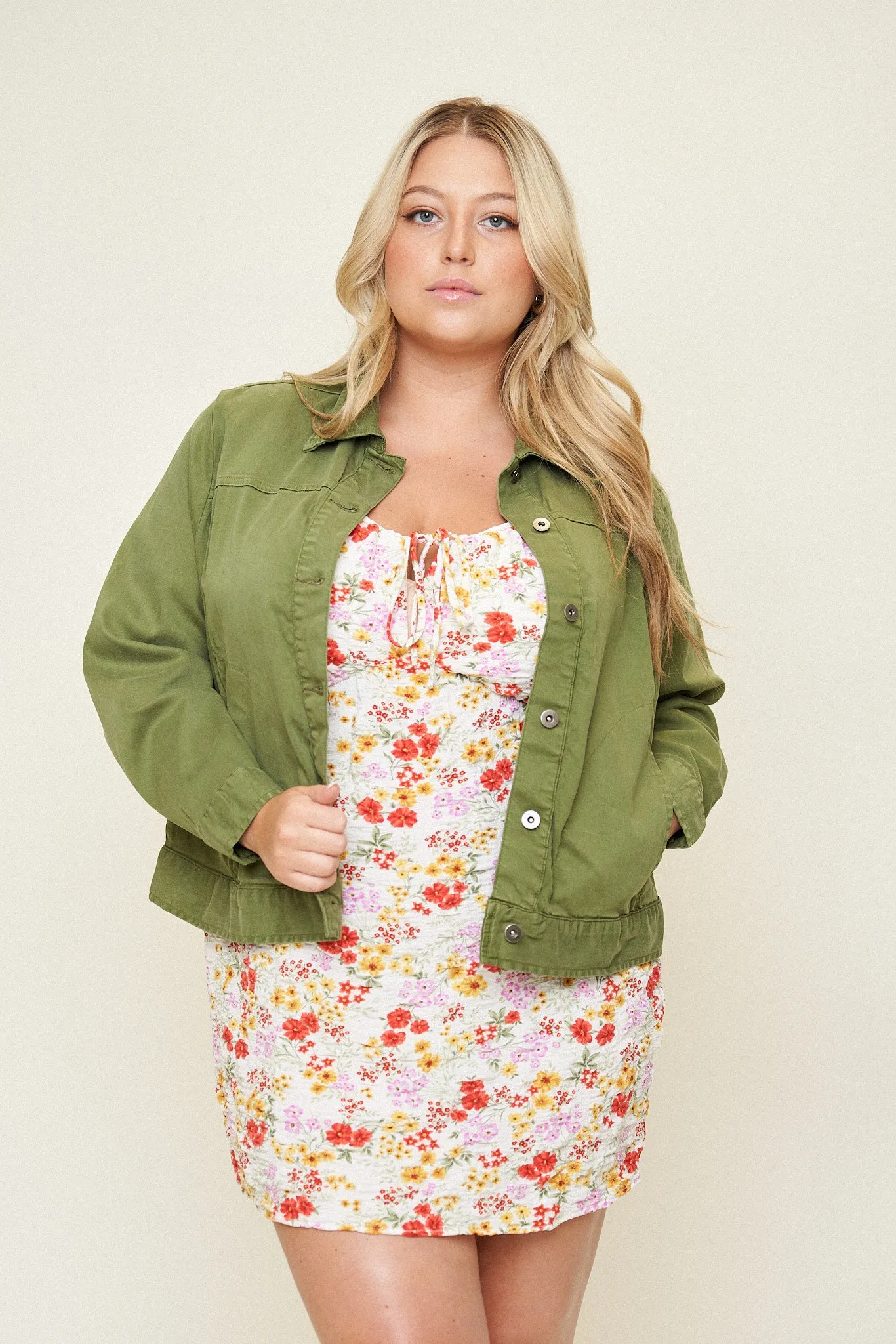 Leah Cotton Tencel Jacket sold by What Lo Wants product image thumbnail 2