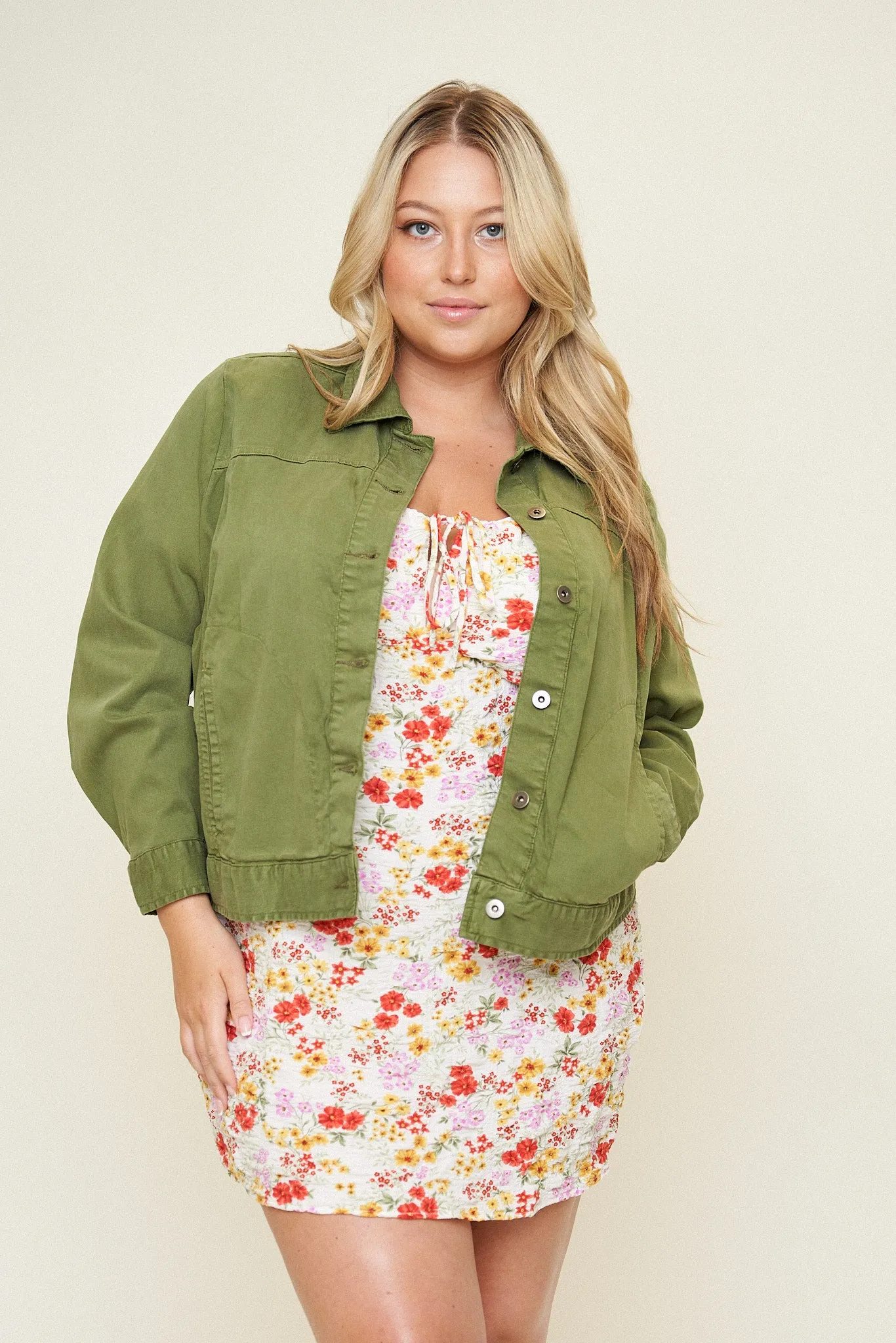 Leah Cotton Tencel Jacket sold by What Lo Wants
