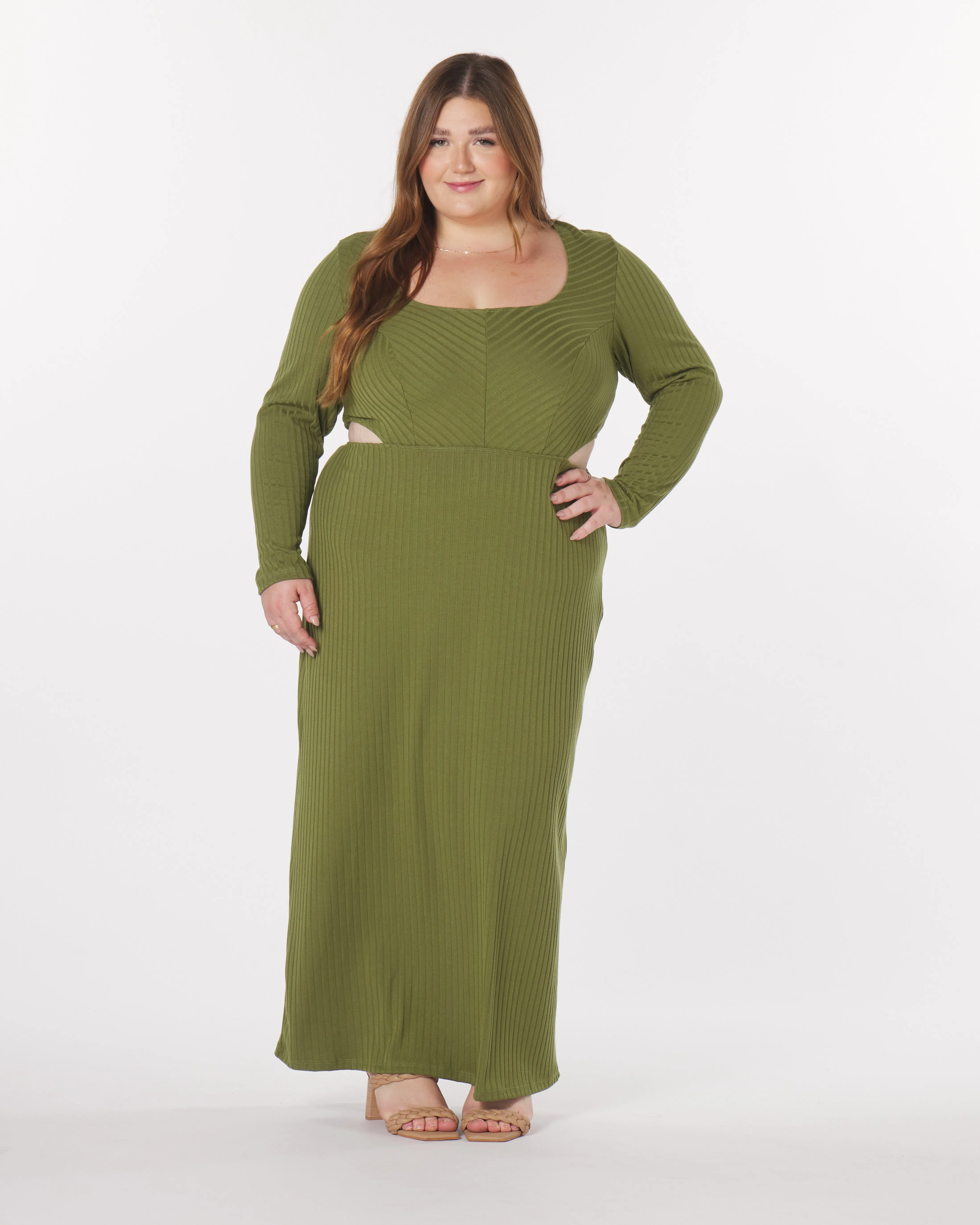Madeline Cut-Out Maxi Dress sold by What Lo Wants