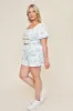 Bo Ruched Top in Sky Blue sold by What Lo Wants