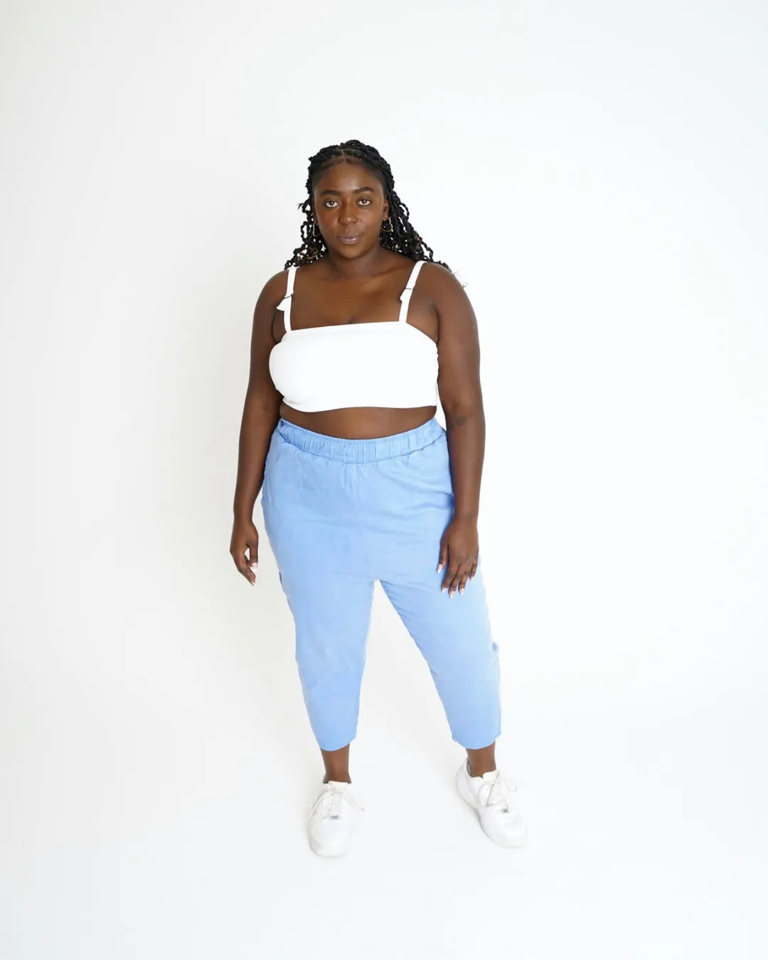Leah Cotton Tencel Crop Pant sold by What Lo Wants product image thumbnail 2