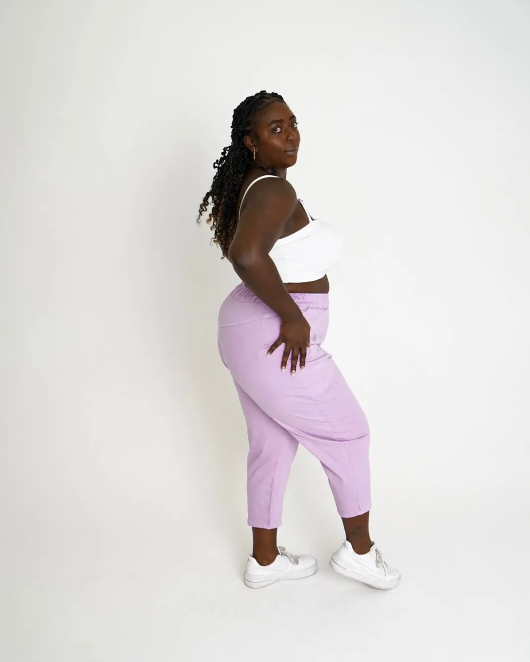 Leah Cotton Tencel Crop Pant sold by What Lo Wants product image thumbnail 2