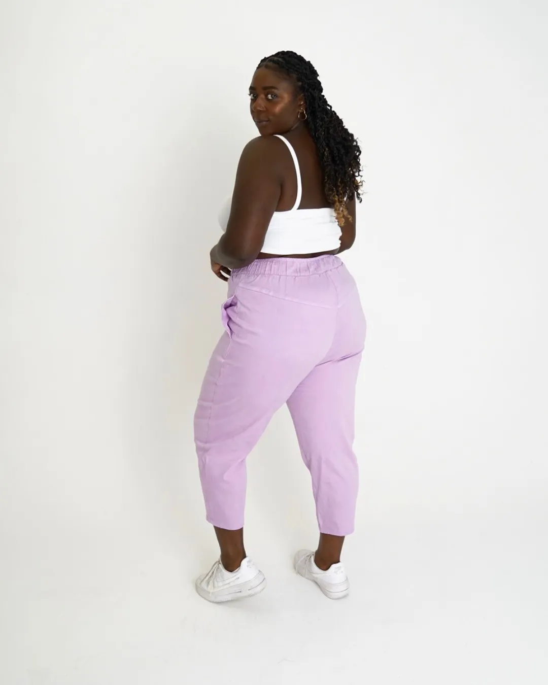 Leah Cotton Tencel Crop Pant sold by What Lo Wants product image thumbnail 4