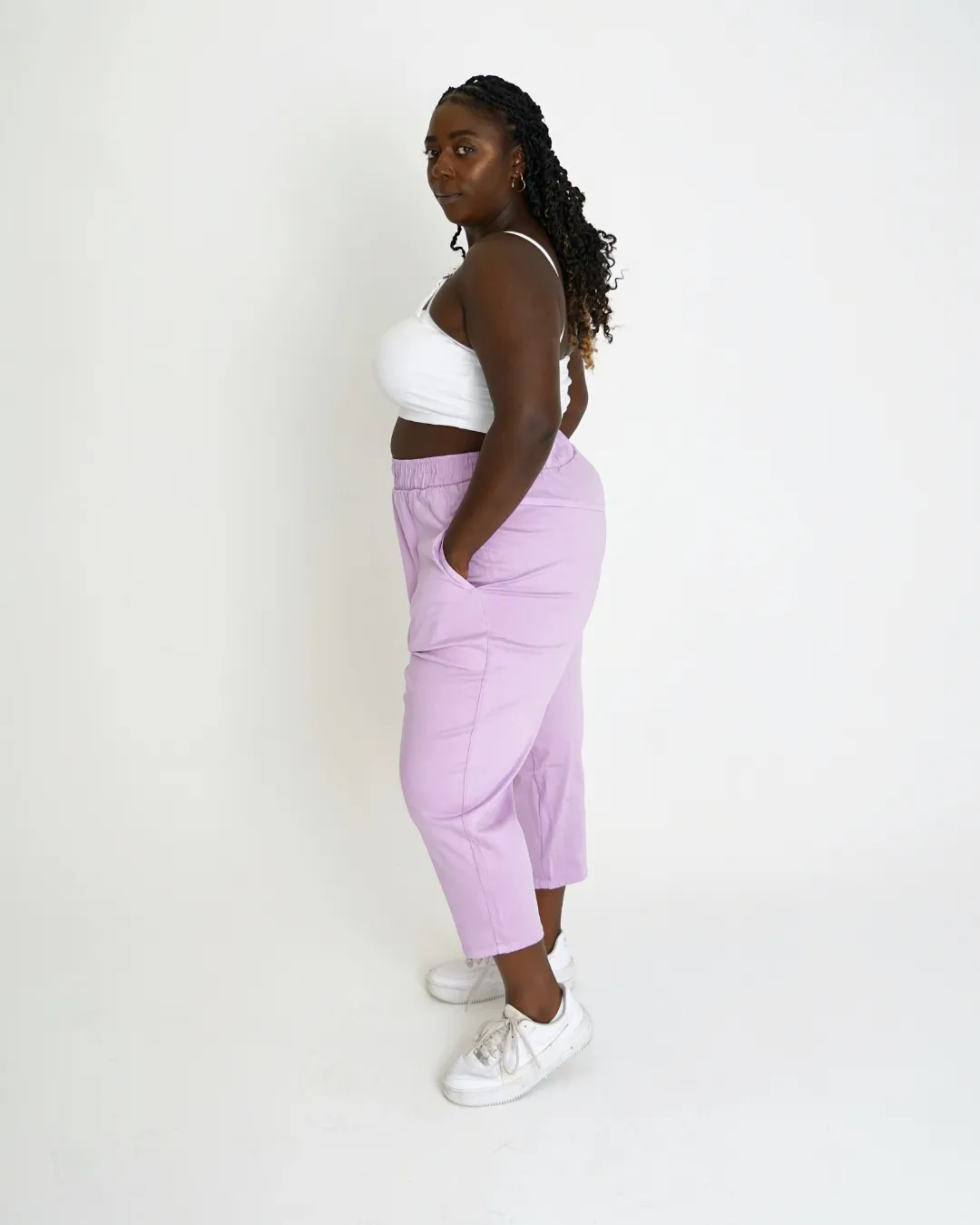 Leah Cotton Tencel Crop Pant sold by What Lo Wants product image thumbnail 3
