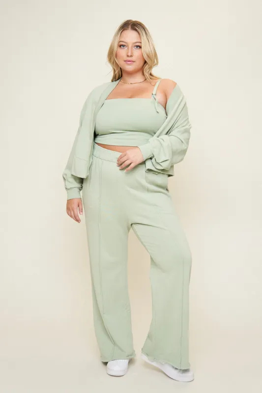 Camilla French Terry Cardigan sold by What Lo Wants