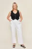 Leah Cotton Tencel Split-Hem Cargo Pant sold by What Lo Wants