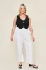 Leah Cotton Tencel Split-Hem Cargo Pant sold by What Lo Wants
