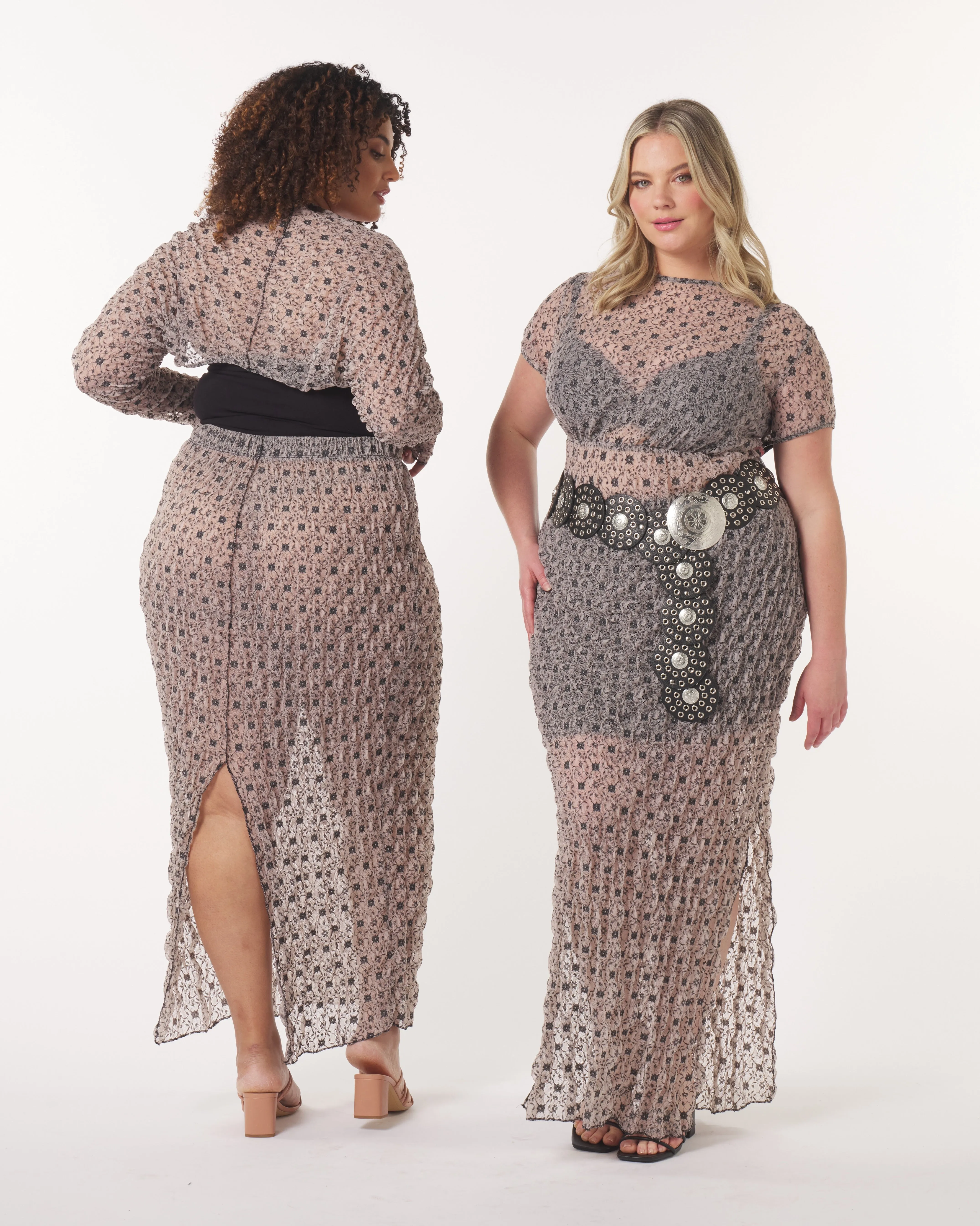 Daisy Maxi Dress in Lace Mesh sold by What Lo Wants product image thumbnail 5