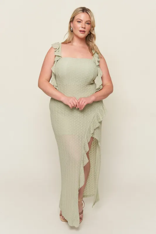 Maria Asymmetrical Lace Dress sold by What Lo Wants