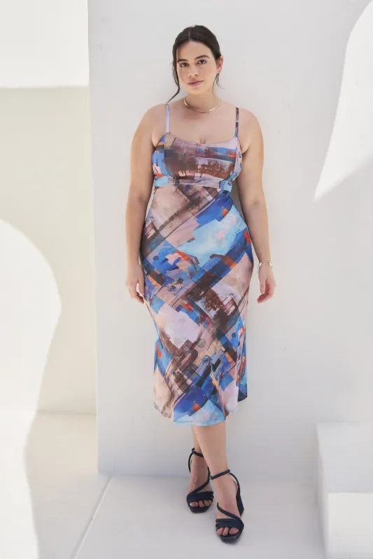 Bella Bias Slip Midi Dress sold by What Lo Wants