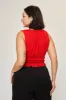 Molly Smocked Corset Tank in Cherry sold by What Lo Wants