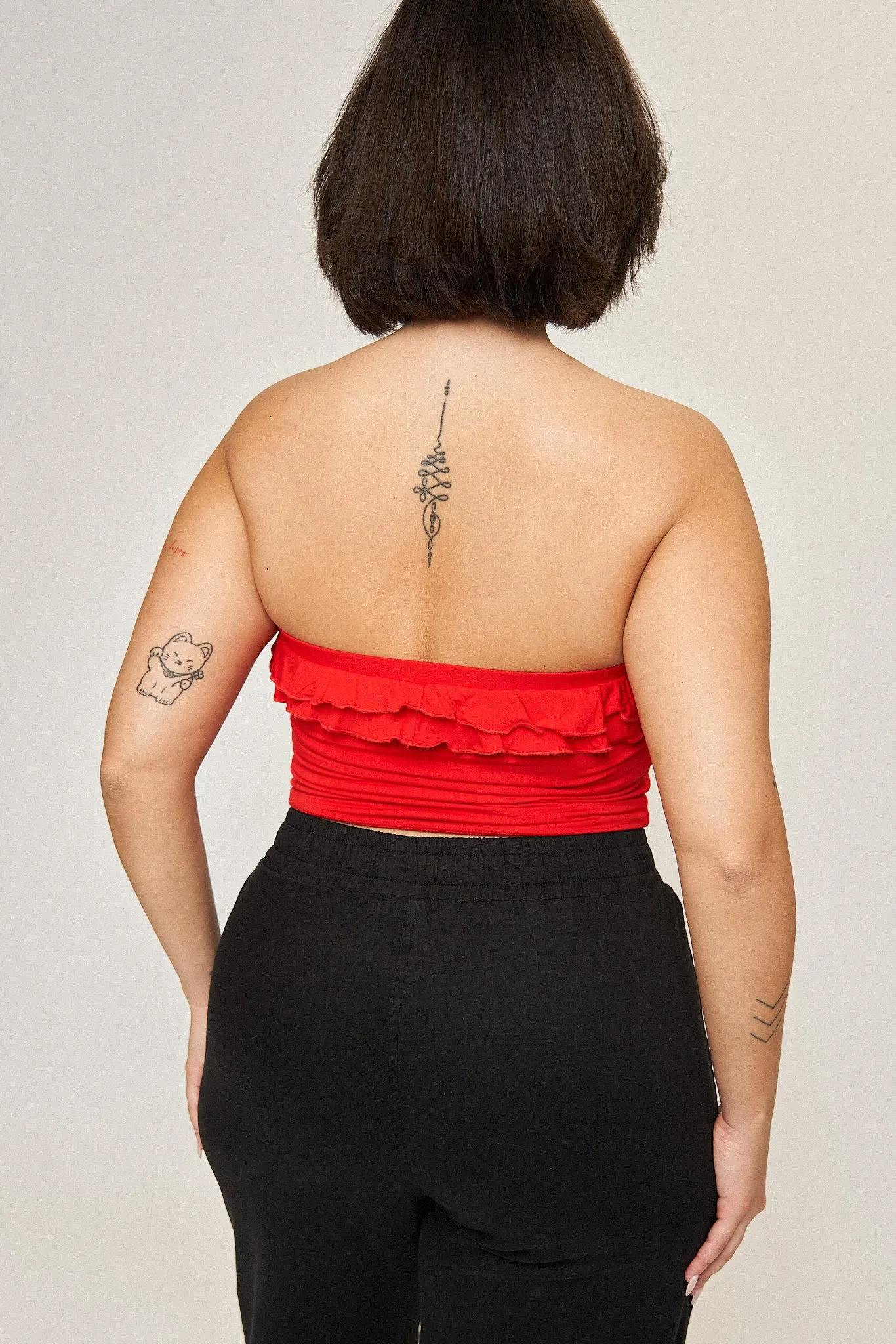 Maya Cotton Tencel Ease Pant in Black sold by What Lo Wants product image thumbnail 4