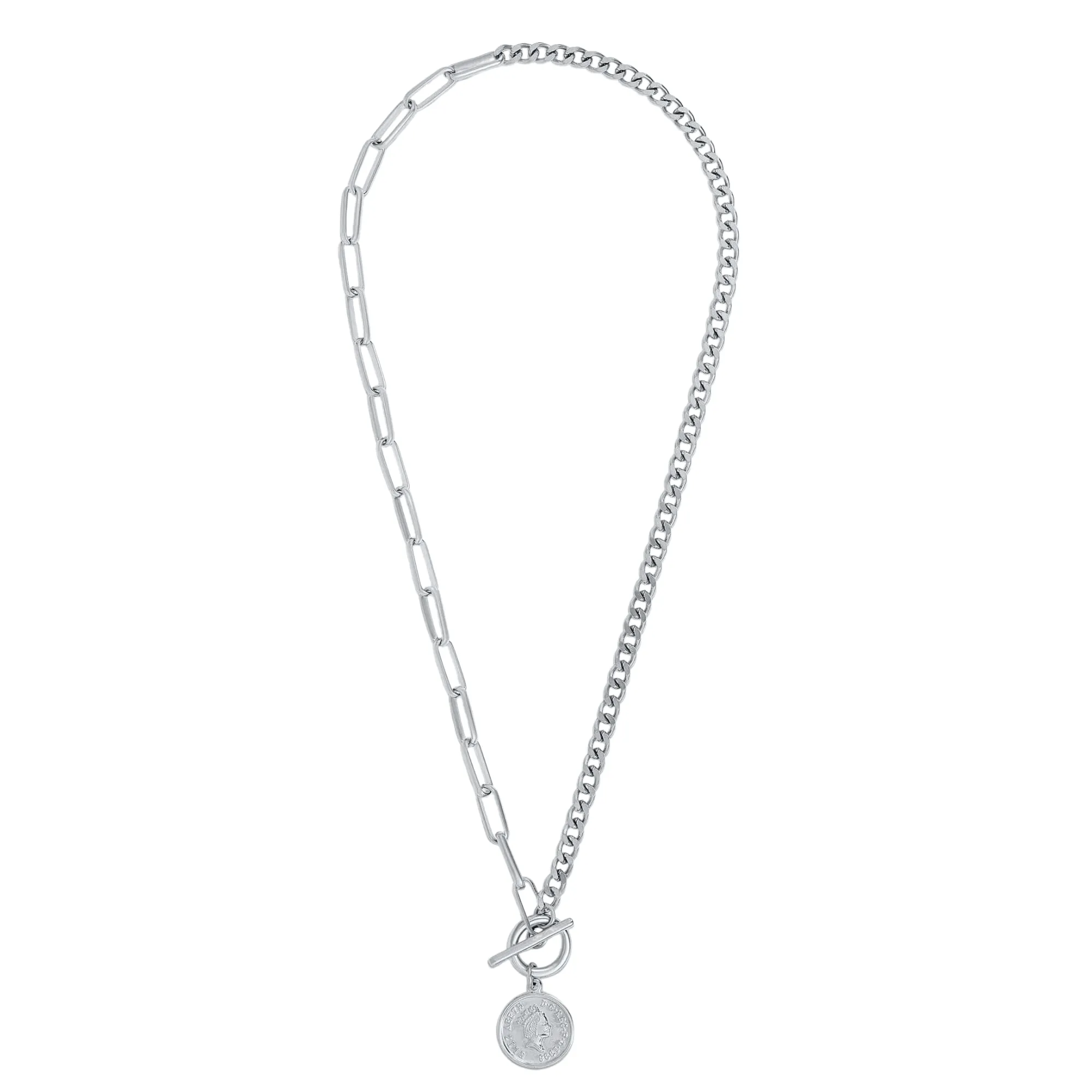 Ellie Vail - Stacie Toggle Chain Coin Necklace sold by What Lo Wants product image thumbnail 4