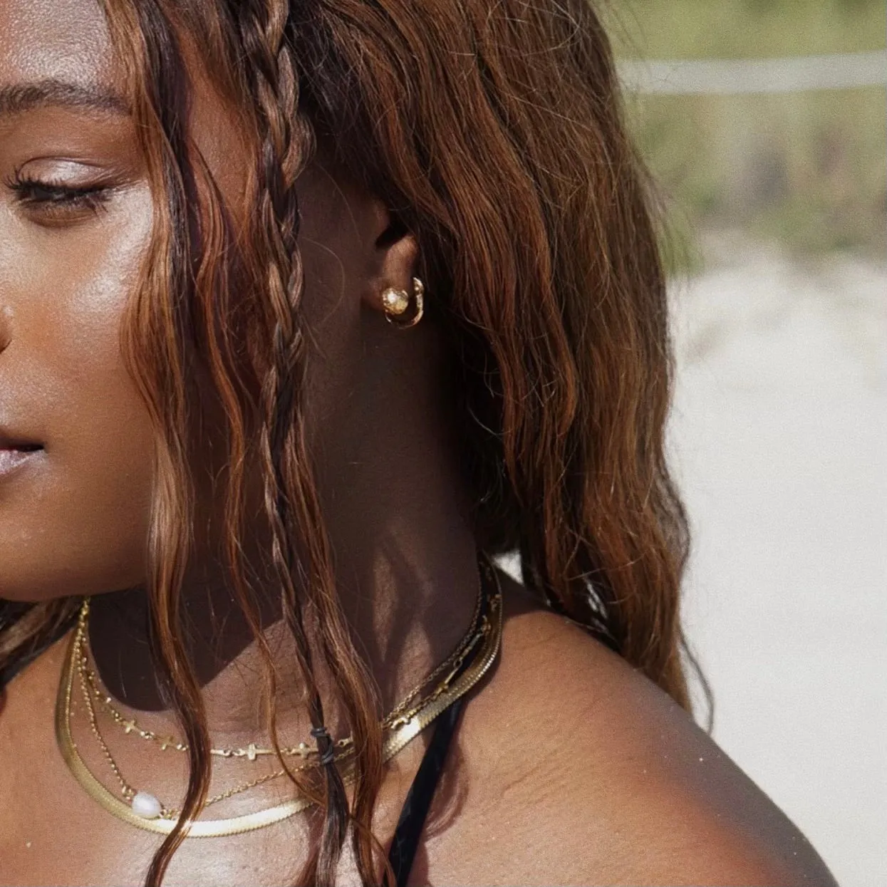 Ellie Vail - Kennedy Cross Chain Necklace sold by What Lo Wants product image thumbnail 2