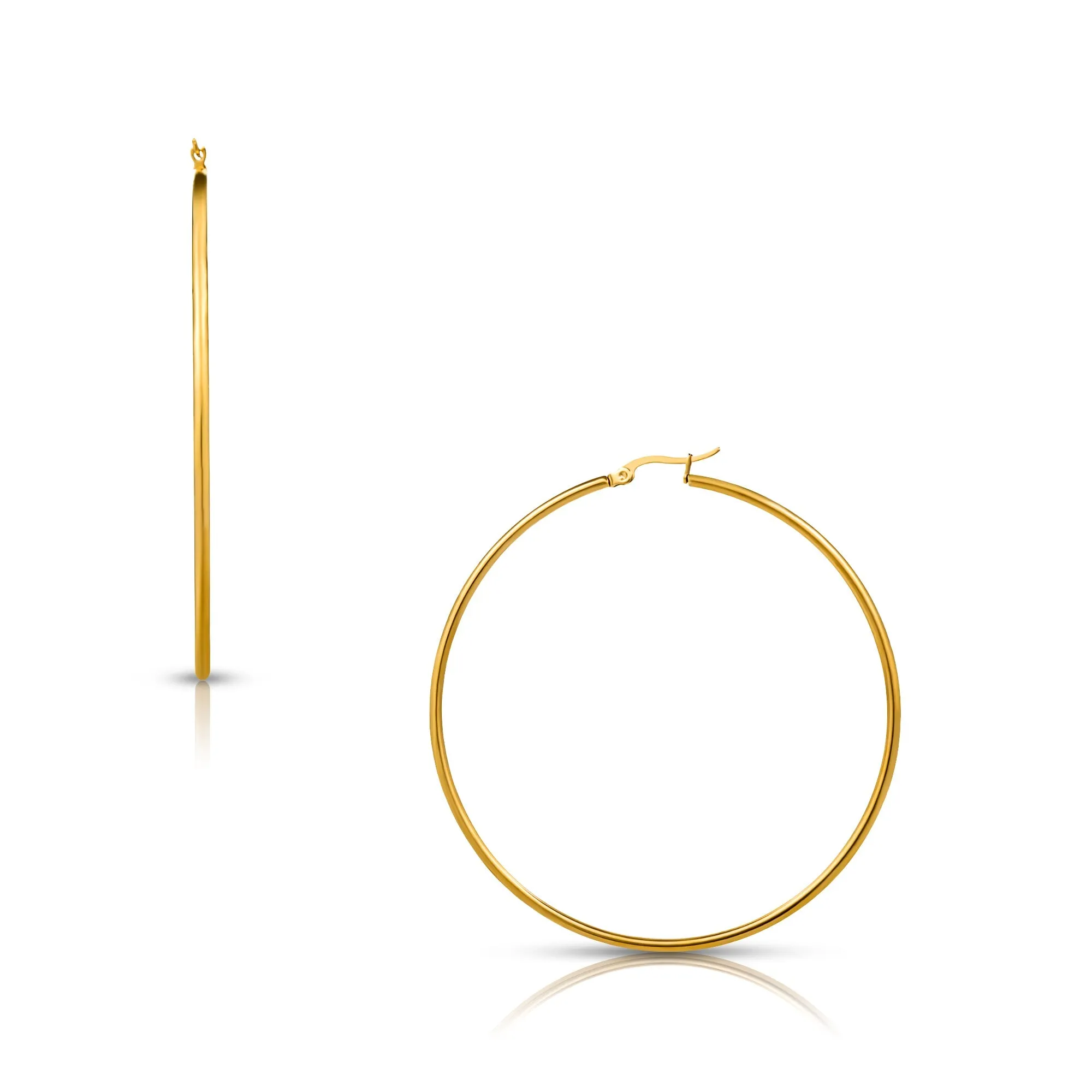 Ellie Vail - Laurette Medium Hoop Earring sold by What Lo Wants product image thumbnail 2
