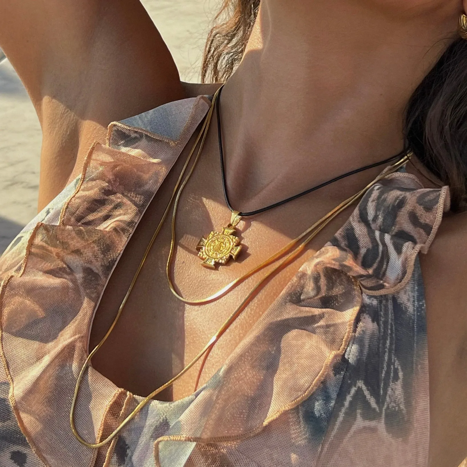 Ellie Vail - Palmer Wrap Snake Chain Necklace sold by What Lo Wants