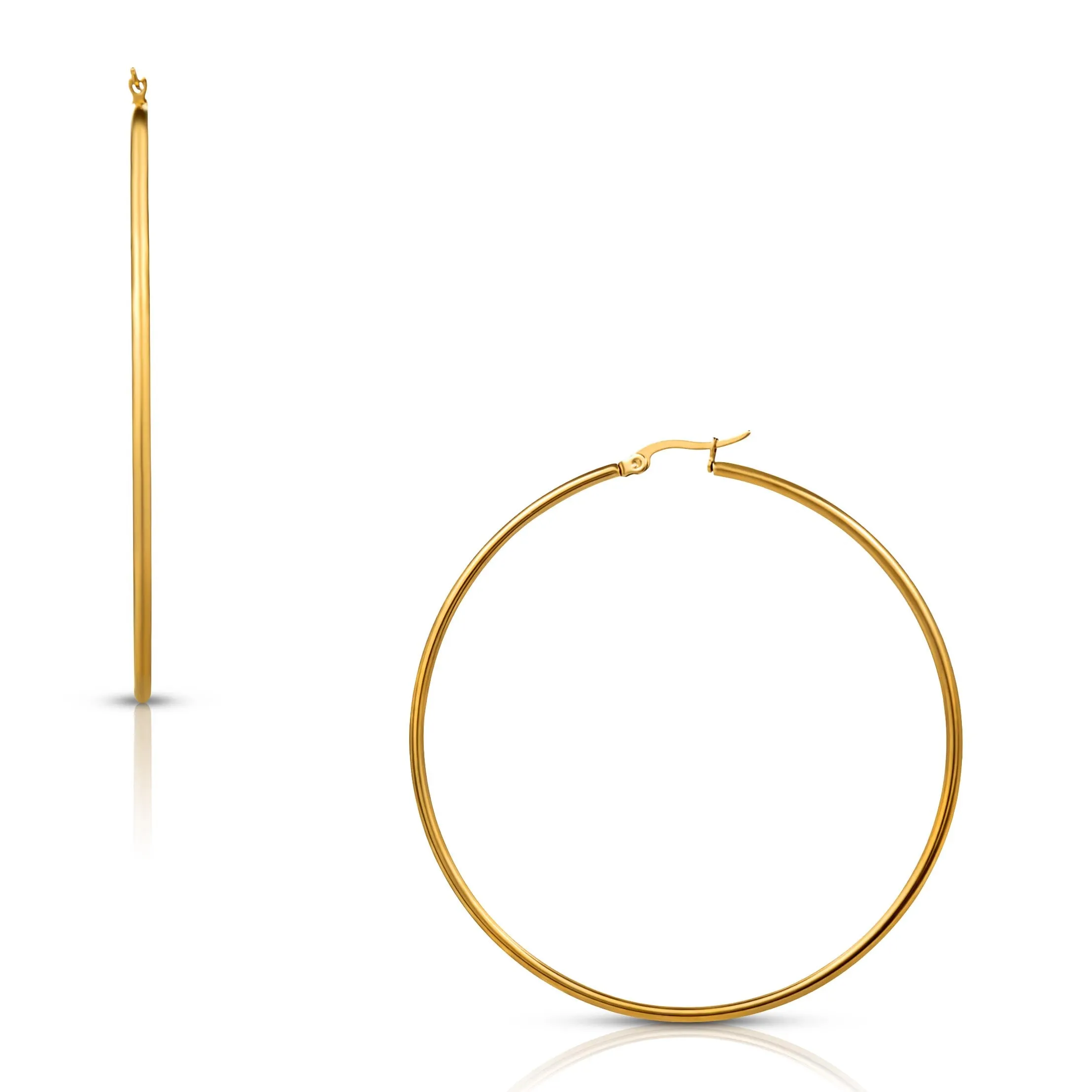 Ellie Vail - Laurette Large Hoop Earring sold by What Lo Wants product image thumbnail 3