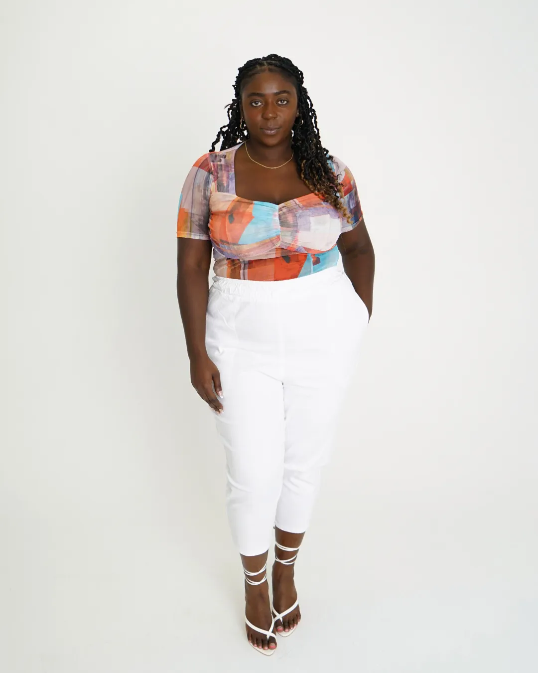 Leah Cotton Tencel Crop Pant sold by What Lo Wants