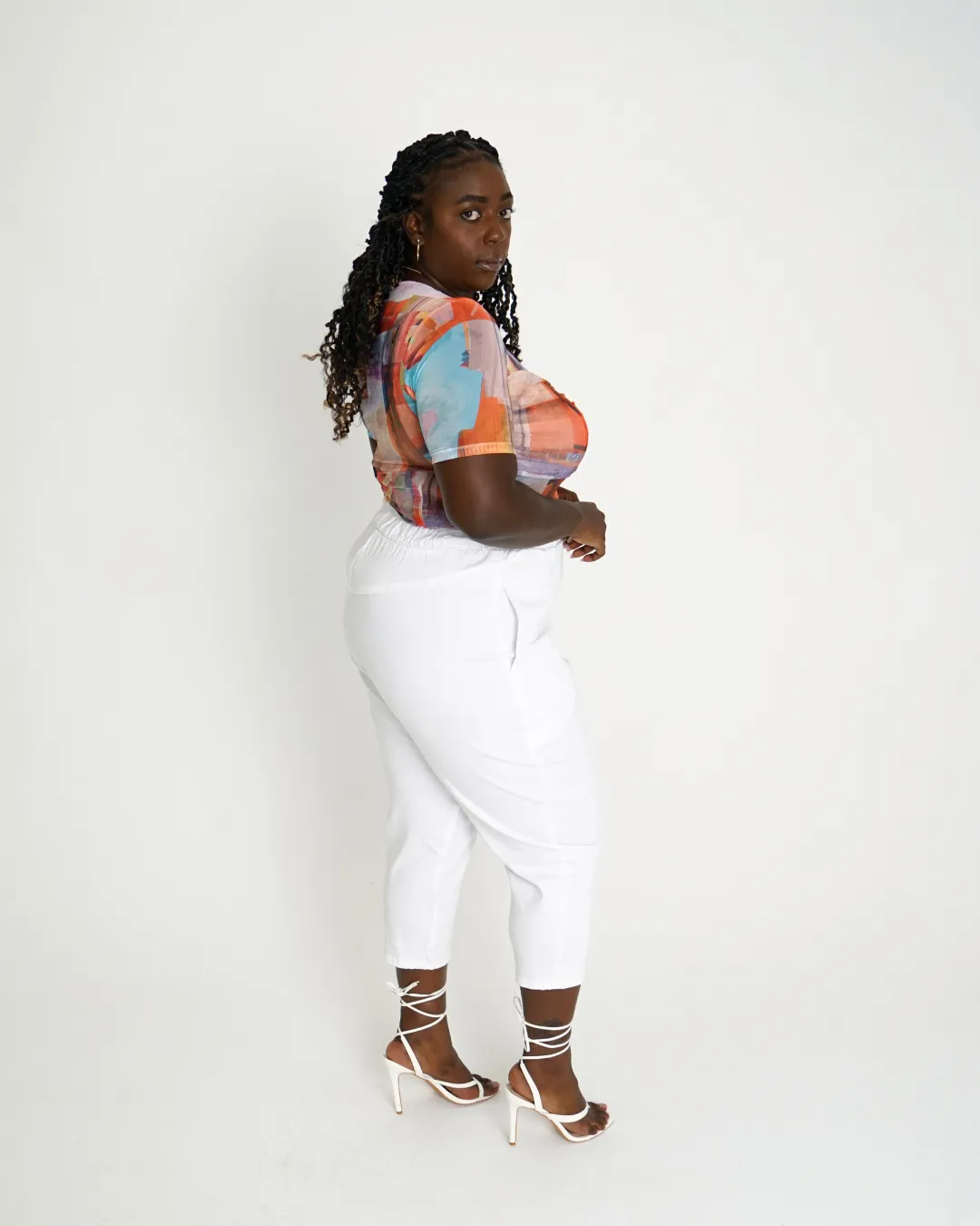 Leah Cotton Tencel Crop Pant sold by What Lo Wants product image thumbnail 3