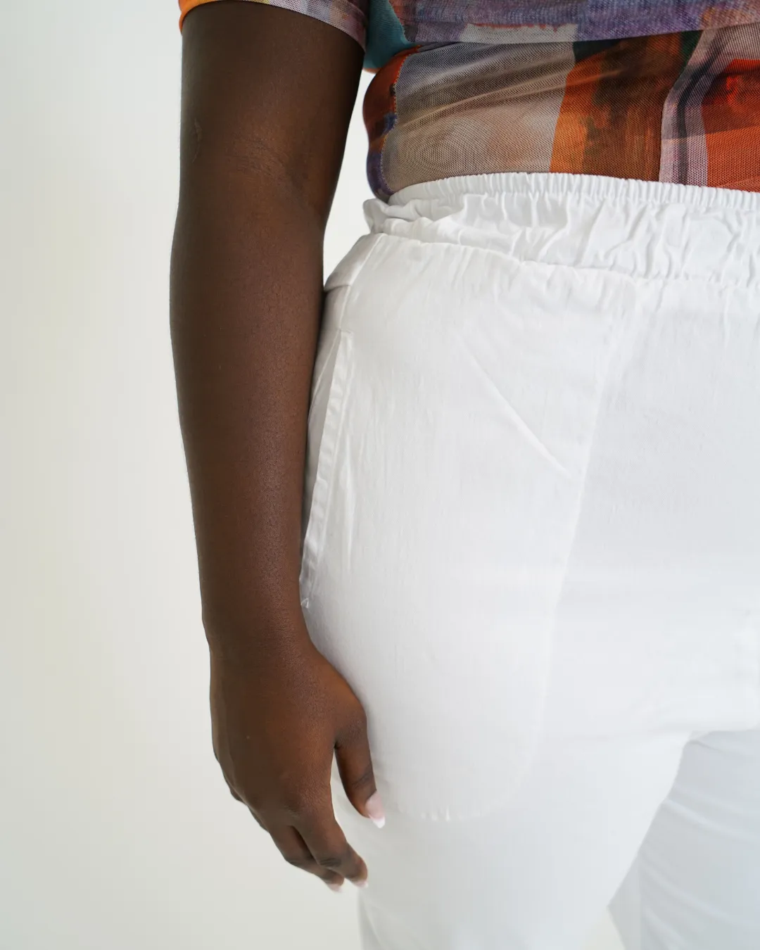 Leah Cotton Tencel Crop Pant sold by What Lo Wants product image thumbnail 4