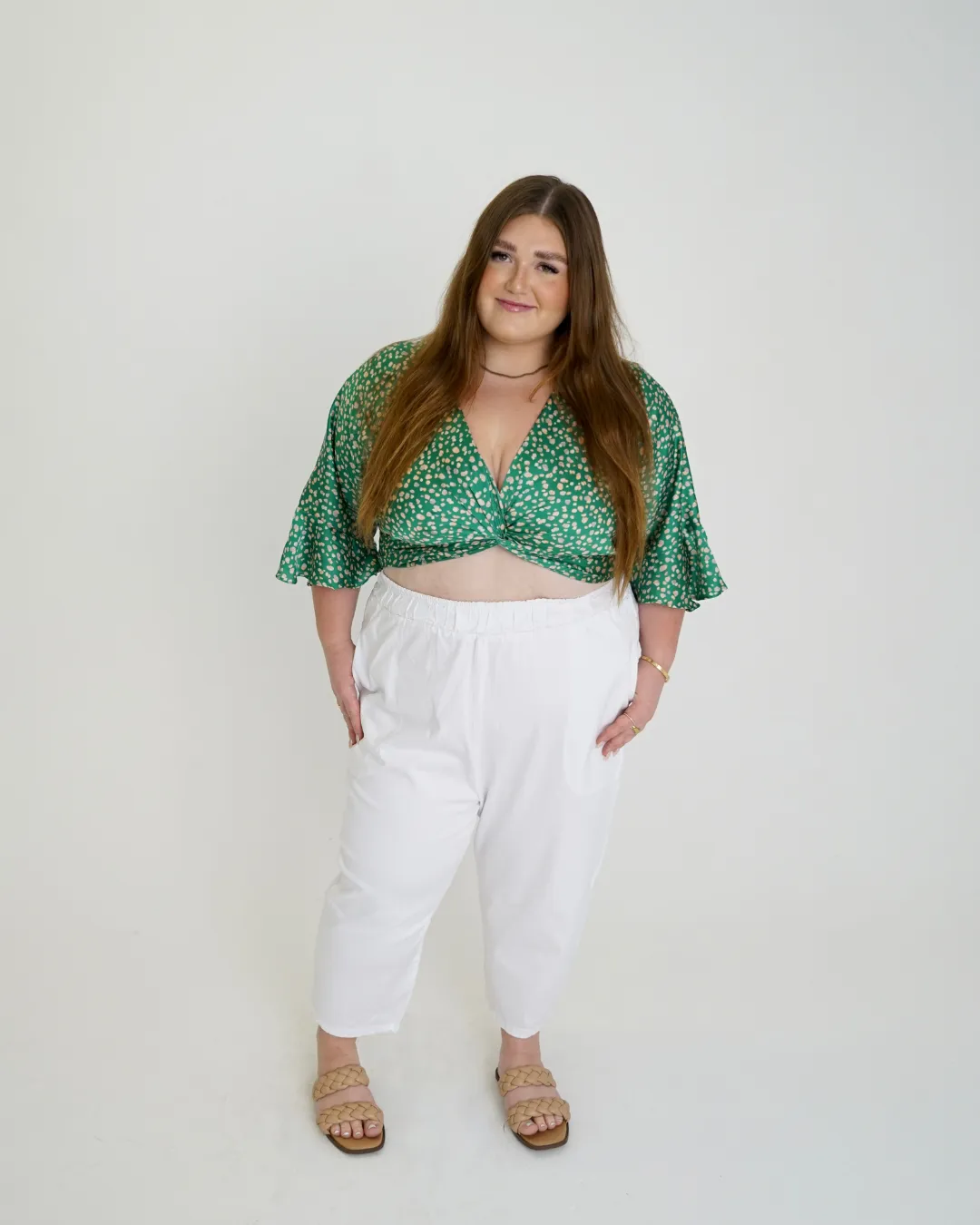Leah Cotton Tencel Crop Pant sold by What Lo Wants product image thumbnail 5