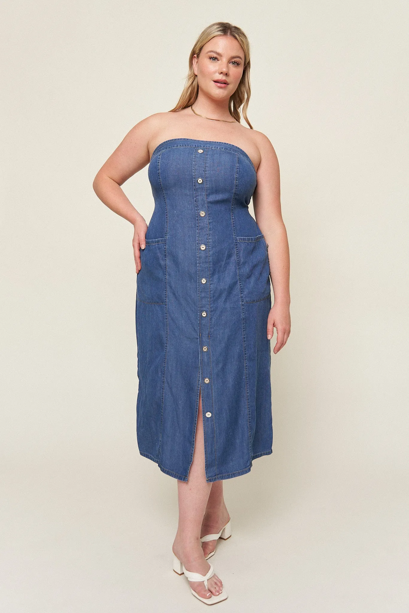 Tahoma Tencel Denim Dress sold by What Lo Wants product image thumbnail 2